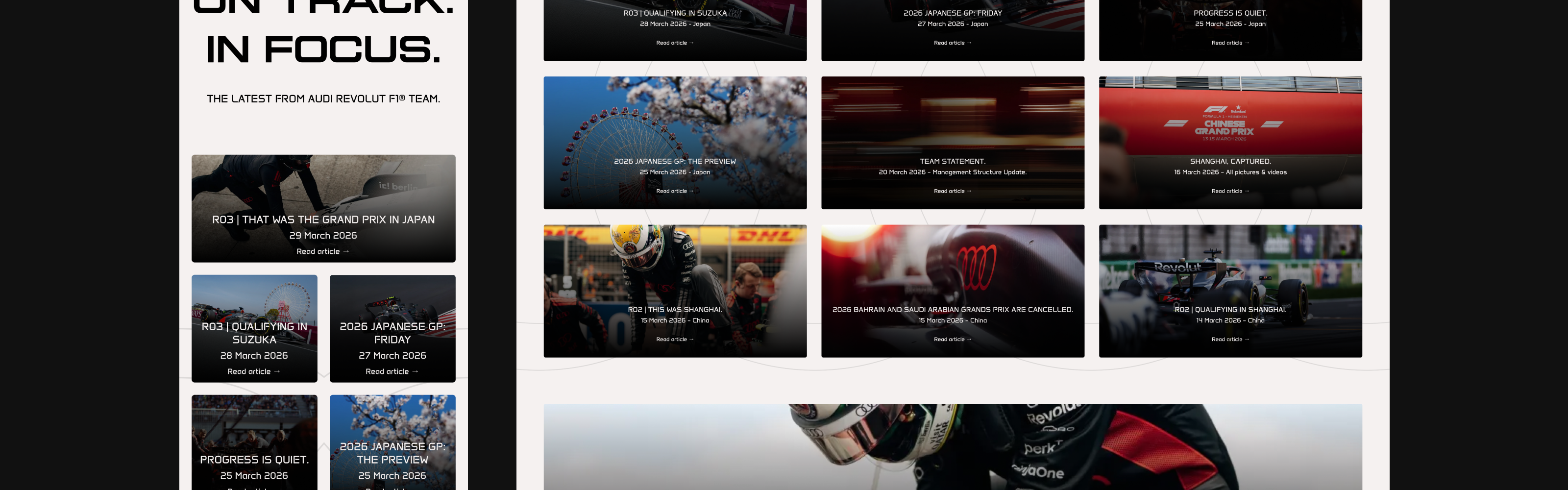 AUDI F1 | COMPANY WEBSITE — Изображение №25 — Интерфейсы на Dprofile