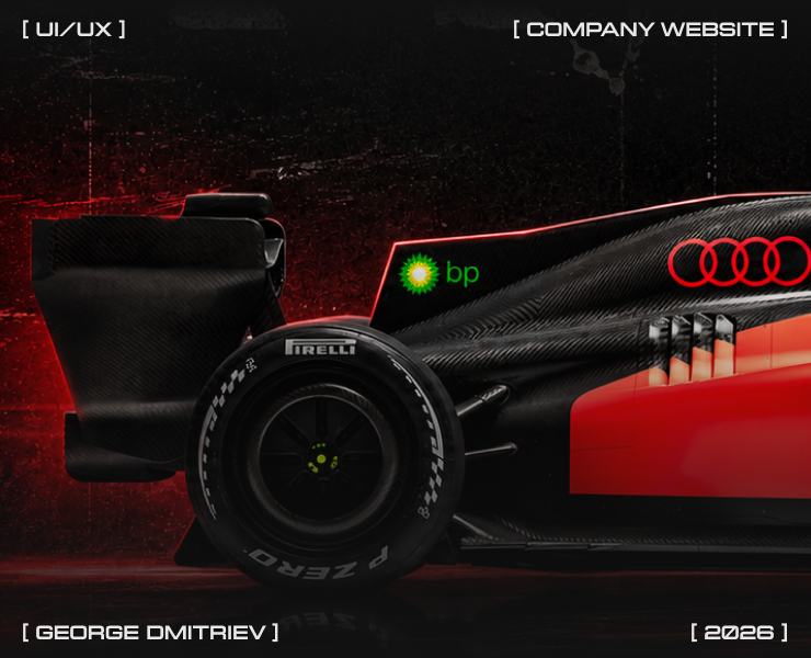 AUDI F1 | COMPANY WEBSITE — Интерфейсы на Dprofile