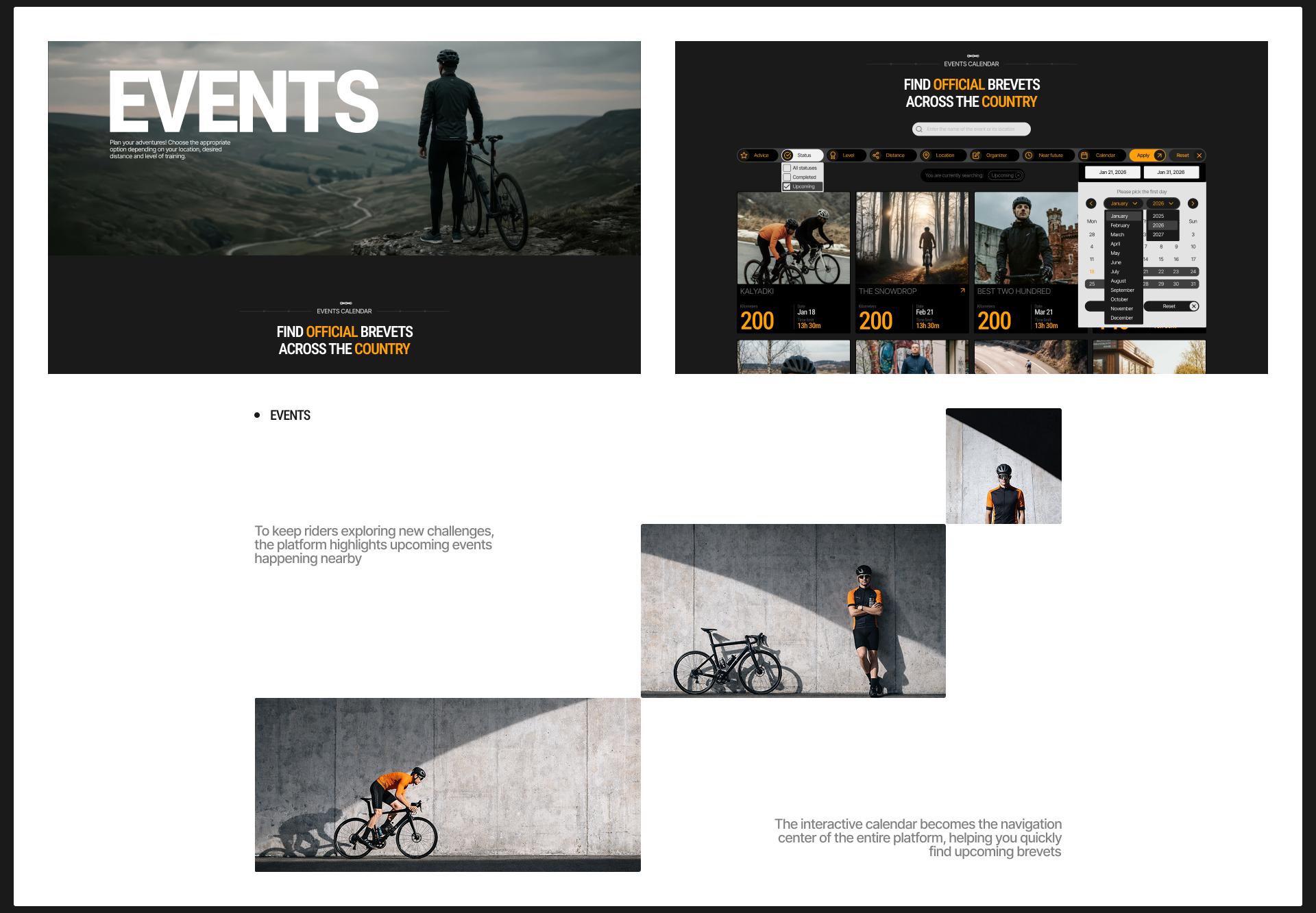 RANDONNEUR | Digital Platform for Cyclists — Изображение №10 — Интерфейсы, Брендинг на Dprofile