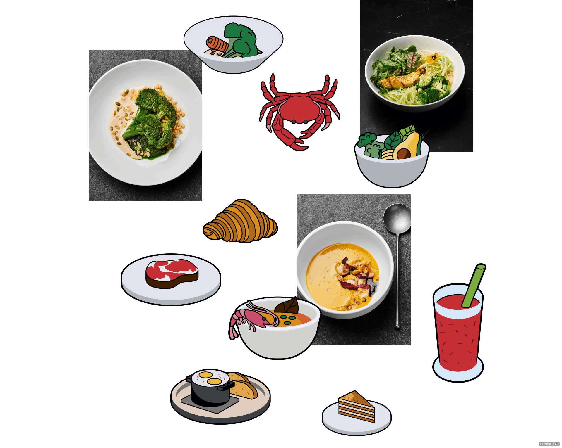 Иллюстрации для Кенгуру и ресторана Fresco — Изображение №9 — Иллюстрация, Маркетинг на Dprofile