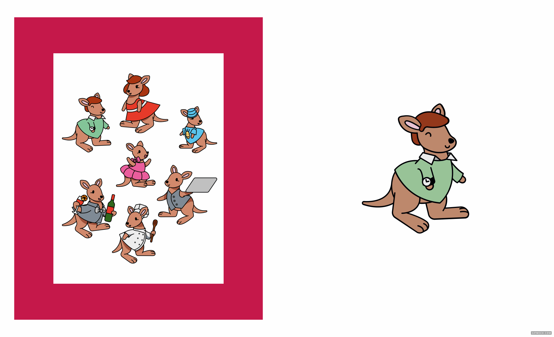 Иллюстрации для Кенгуру и ресторана Fresco — Изображение №10 — Иллюстрация, Маркетинг на Dprofile