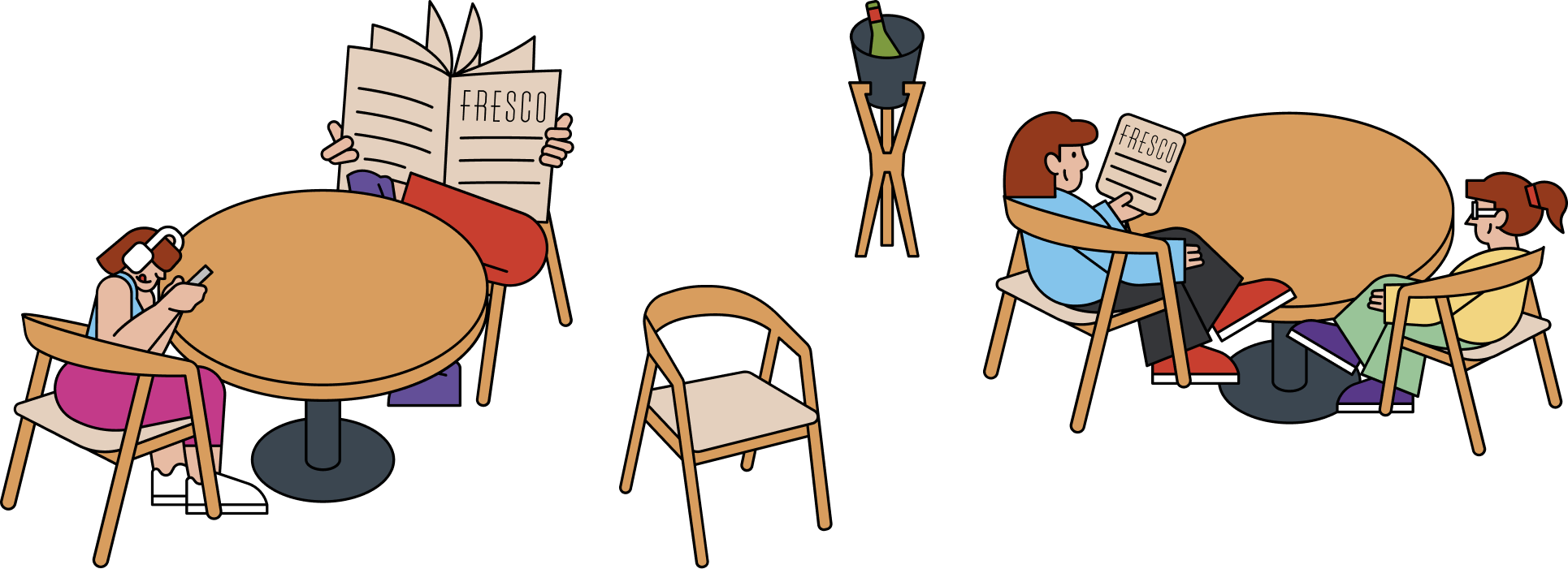 Иллюстрации для Кенгуру и ресторана Fresco — Изображение №4 — Иллюстрация, Маркетинг на Dprofile