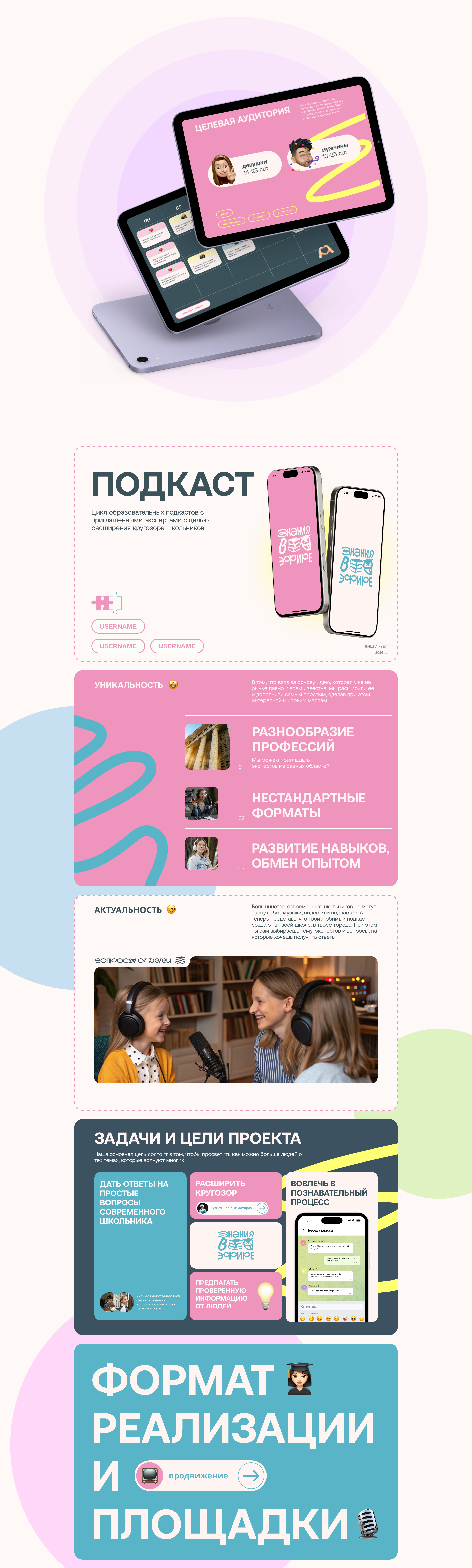 «Знания в эфире»: презентация проекта для конкурса — Изображение №2 — Интерфейсы, Брендинг на Dprofile