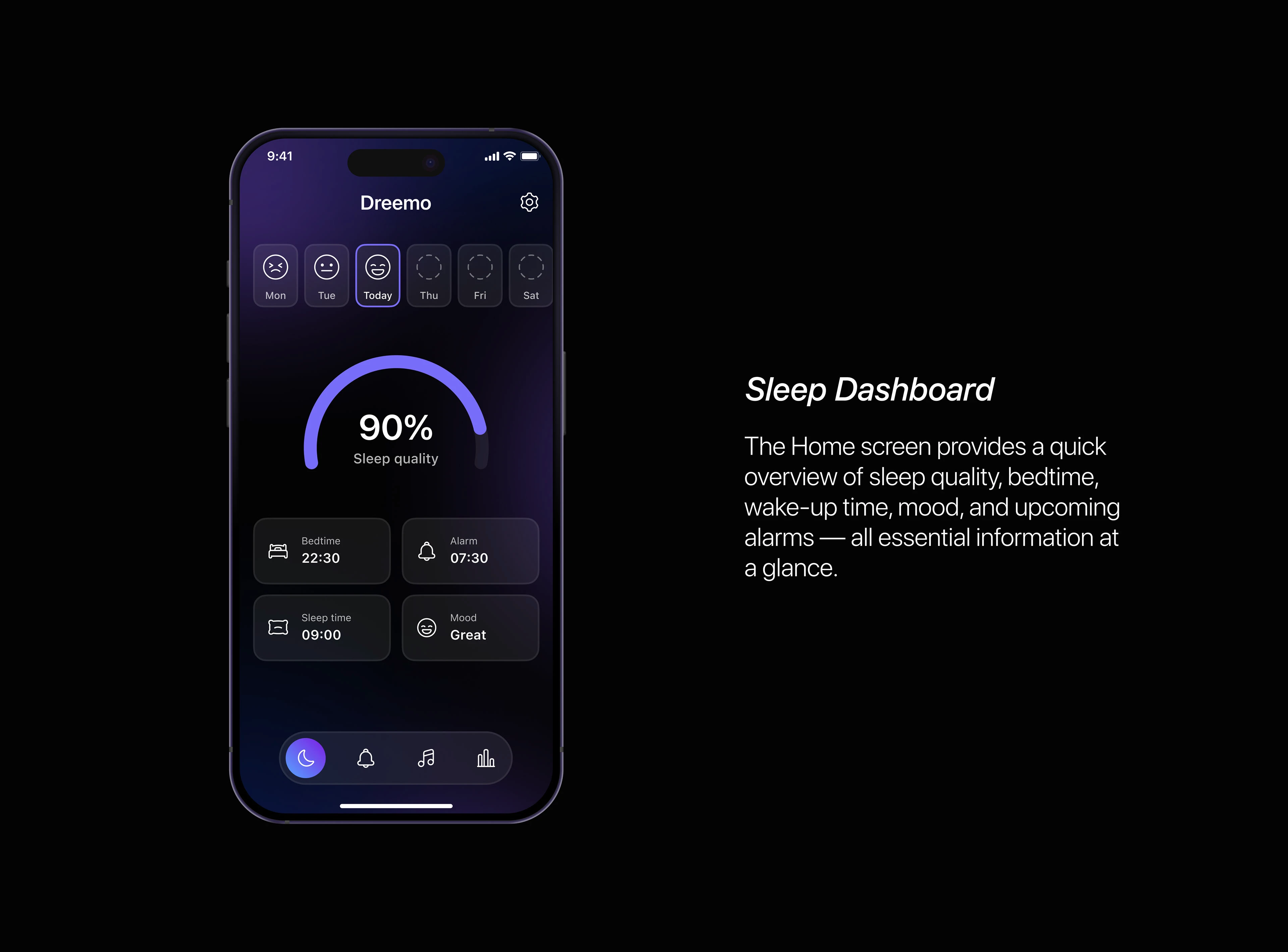 Dreemo – Smart Sleep App UI/UX — Изображение №4 — Интерфейсы на Dprofile