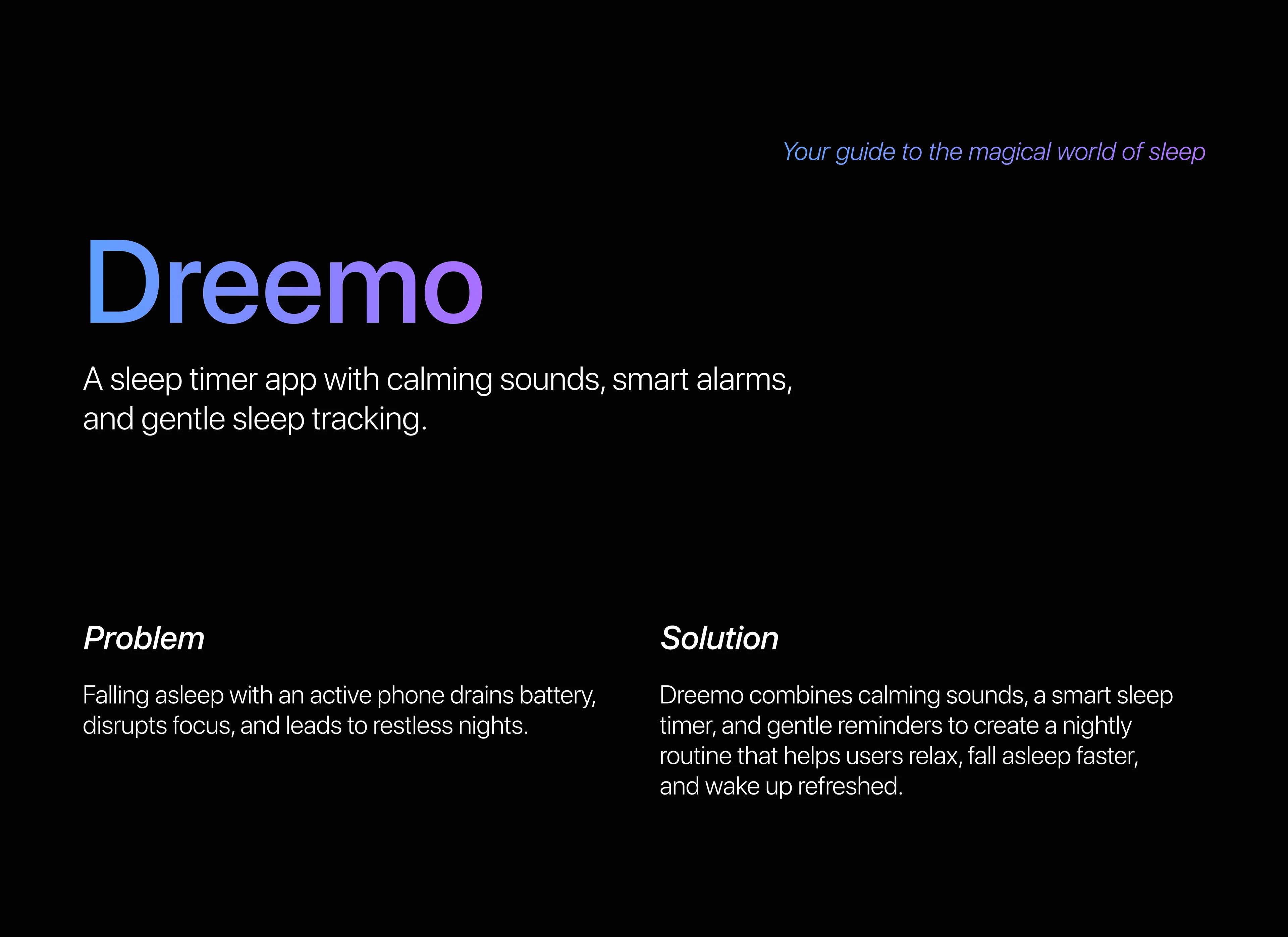 Dreemo – Smart Sleep App UI/UX — Изображение №2 — Интерфейсы на Dprofile