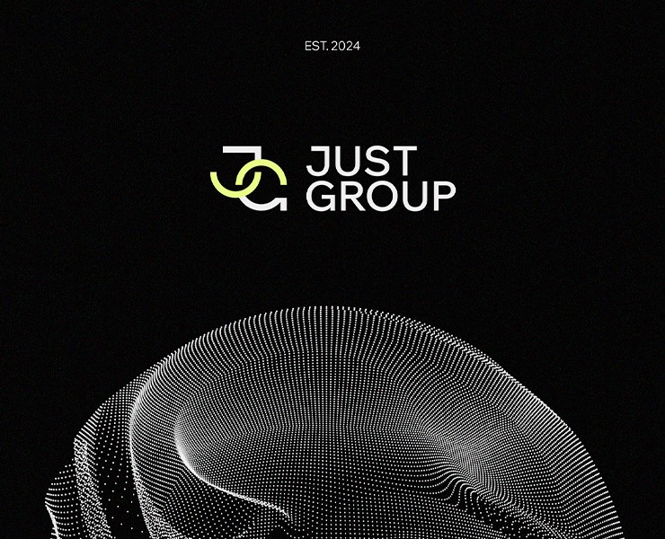 Фирменный стиль компании"JUST GROUP" на Dprofile