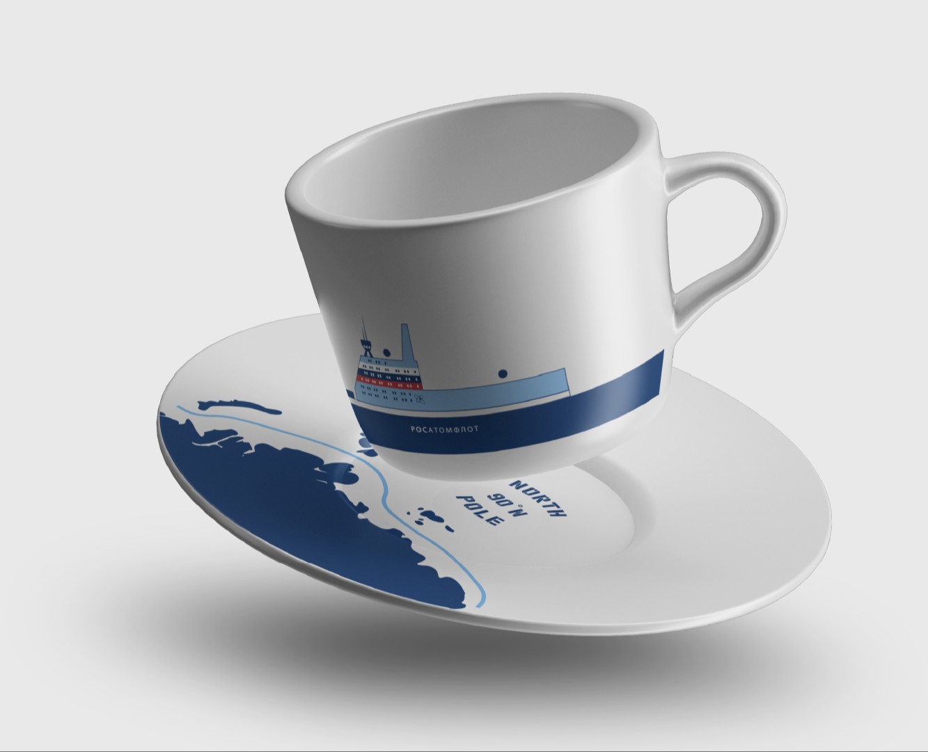 Дизайн декора фарфоровой пары для Росатома х Антихрупкость — Брендинг, Графика на Dprofile