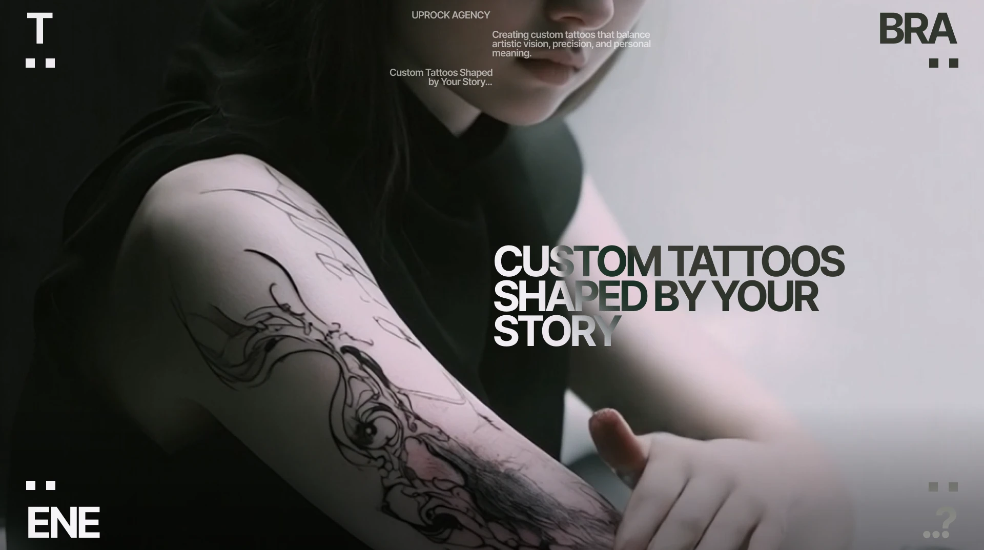 TENEBRA | TATTOO STUDIO WEB DESIGN — Изображение №1 — Интерфейсы, Нейро на Dprofile