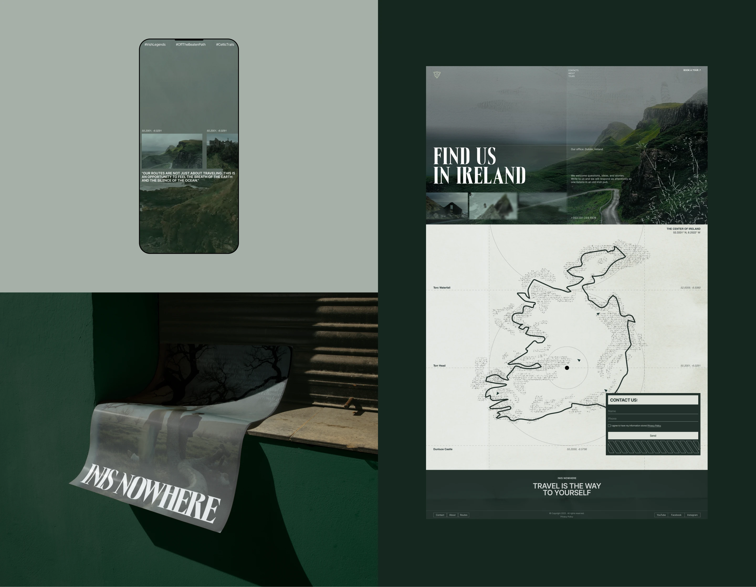 INIS NOWHERE | AUTHOR'S TOURS OF IRELAND — Изображение №14 — Интерфейсы на Dprofile