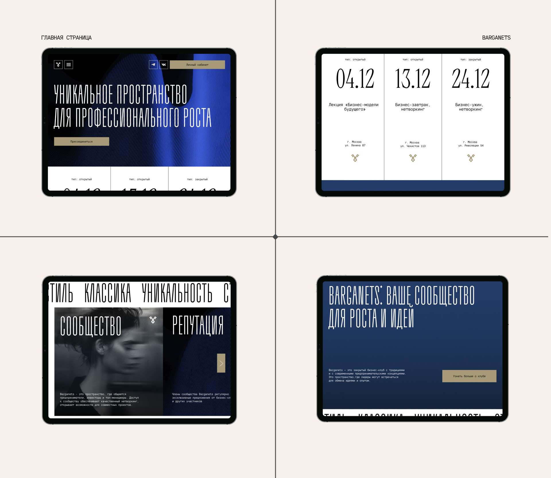 Barganets | промо-сайт — Изображение №3 — Интерфейсы, Графика на Dprofile