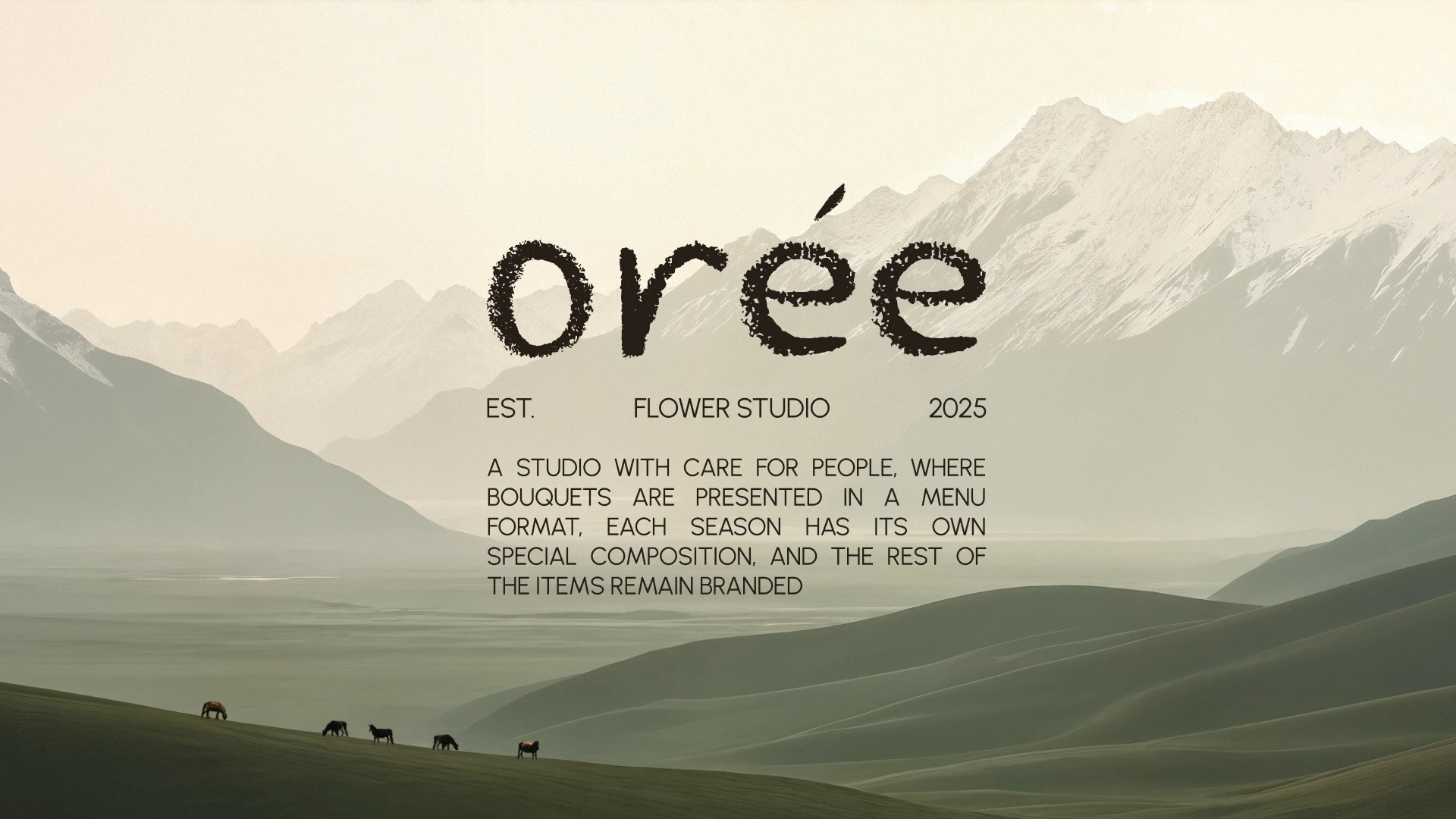 OREE | Фирменный стиль для цветочной студии | Логотип — Изображение №1 — Брендинг на Dprofile