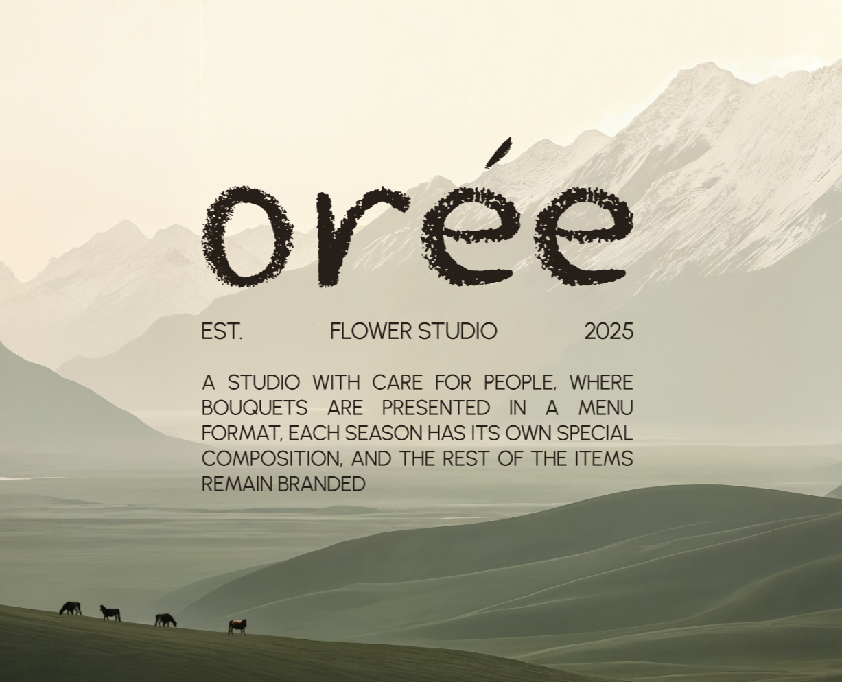 OREE | Фирменный стиль для цветочной студии | Логотип — Брендинг на Dprofile