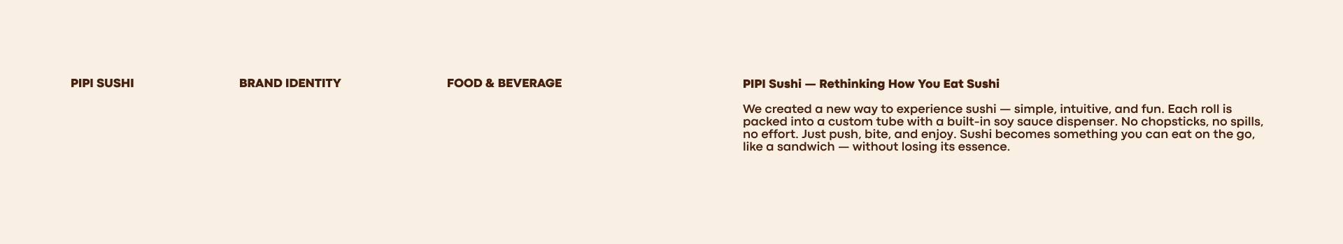 PIPI Sushi | Brand Identity — Изображение №1 — Брендинг, Промдизайн на Dprofile