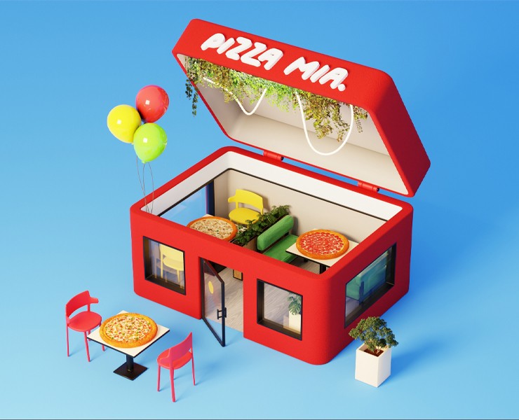 РК "Открытие нового ресторана" — Иллюстрация, Маркетинг на Dprofile