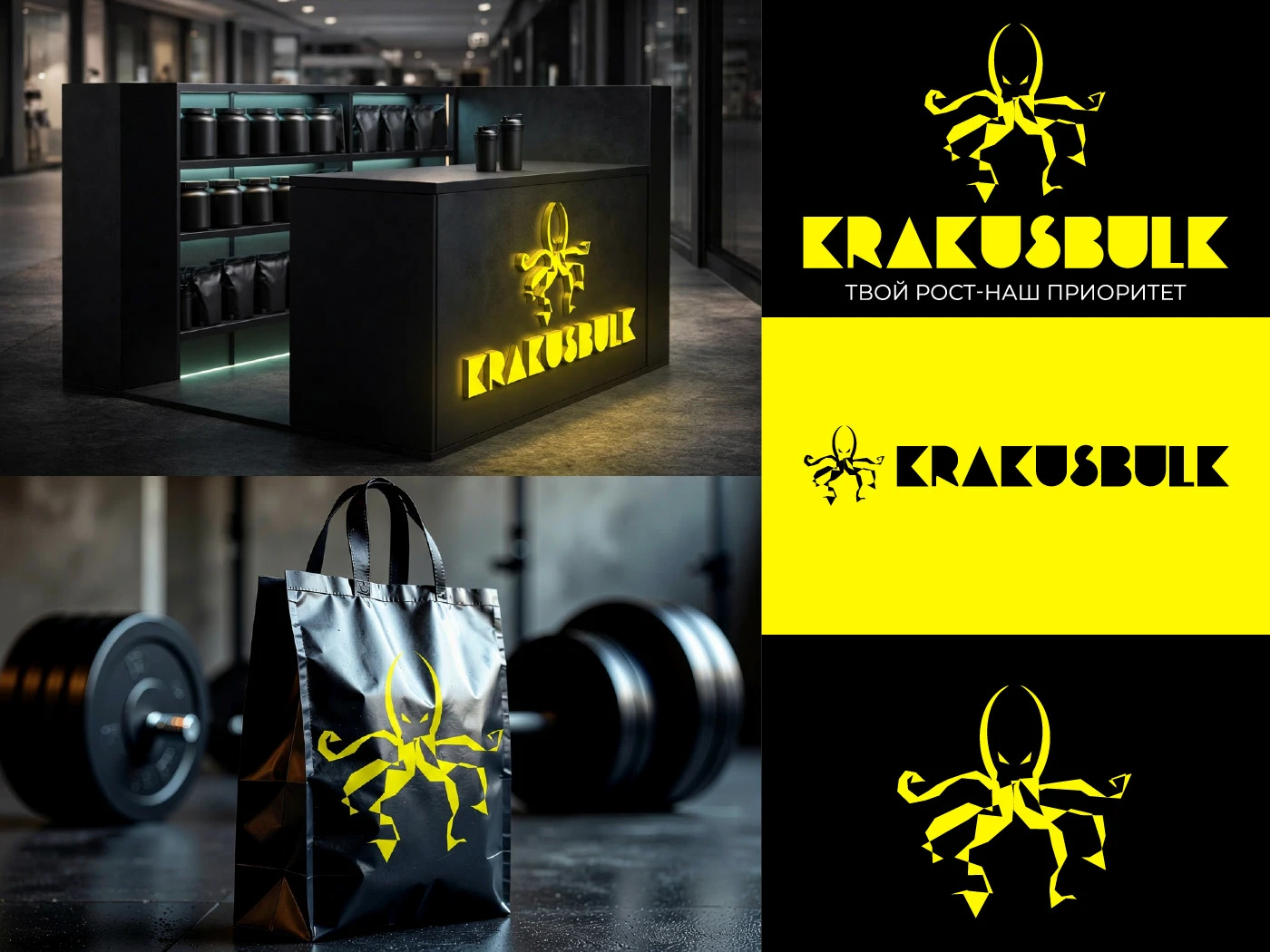 Logo for a sports nutrition store — Изображение №2 — Брендинг на Dprofile