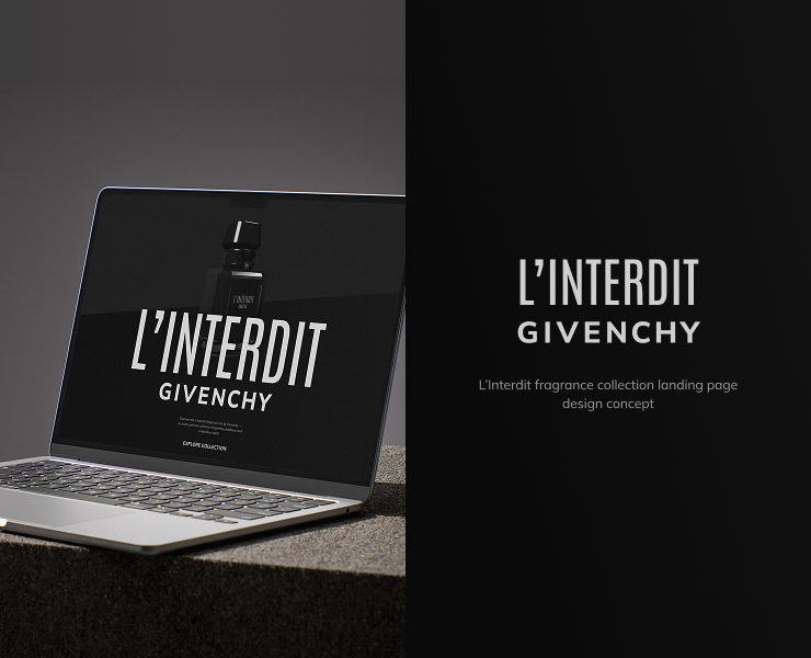 Givenchy L'Interdit | Website Design Concept | UI/UX — Интерфейсы, 3D на Dprofile