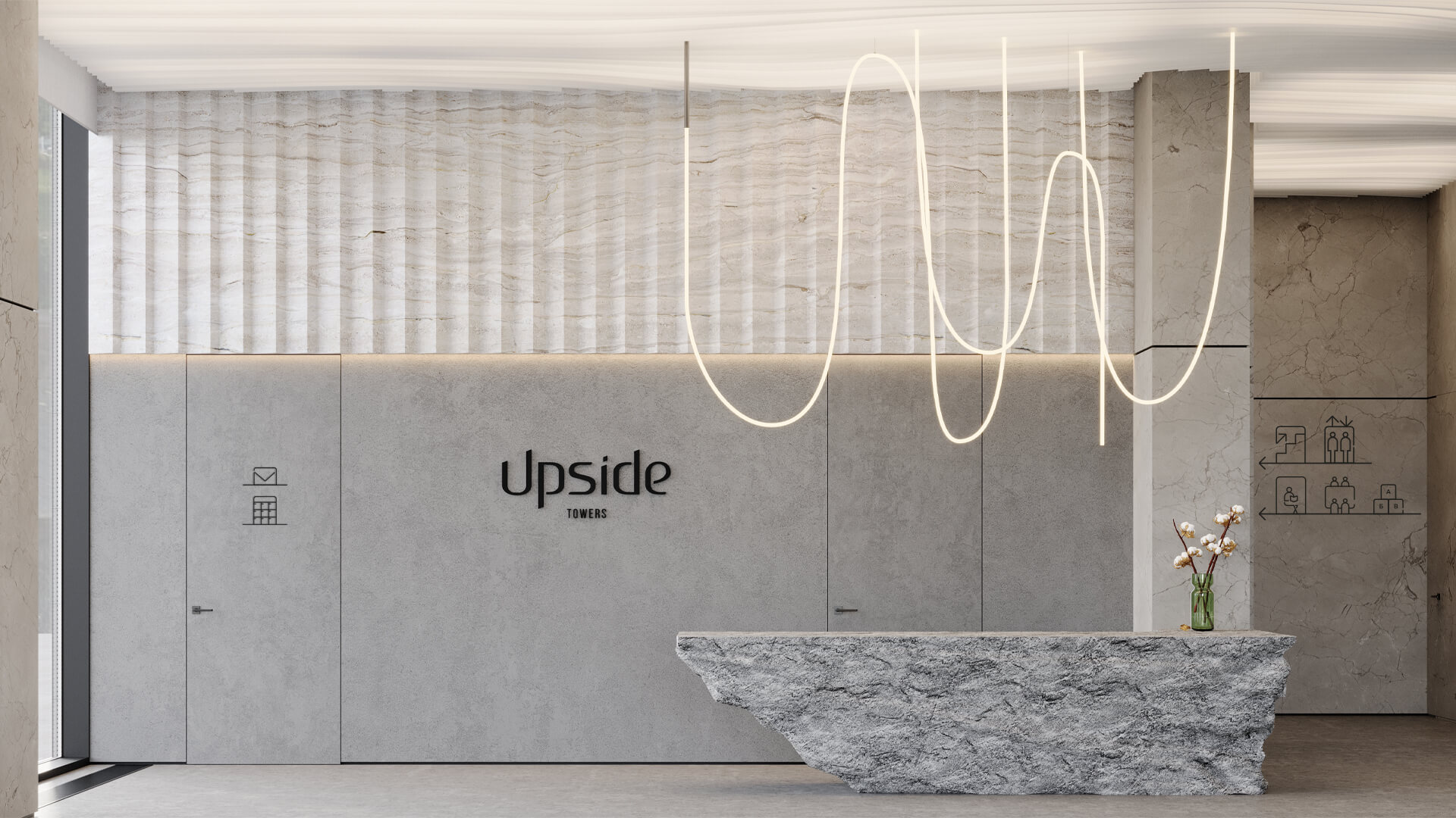 Навигация в ЖК Upside Towers — Изображение №5 — Графика, Архитектура на Dprofile