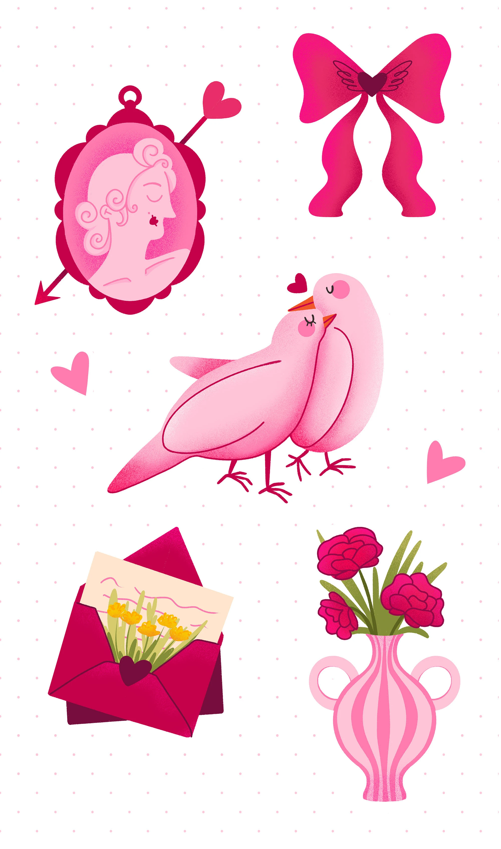 ДЕНЬ СВЯТОГО ВАЛЕНТИНА: стикеры и иллюстрация — Изображение №3 — Иллюстрация на Dprofile