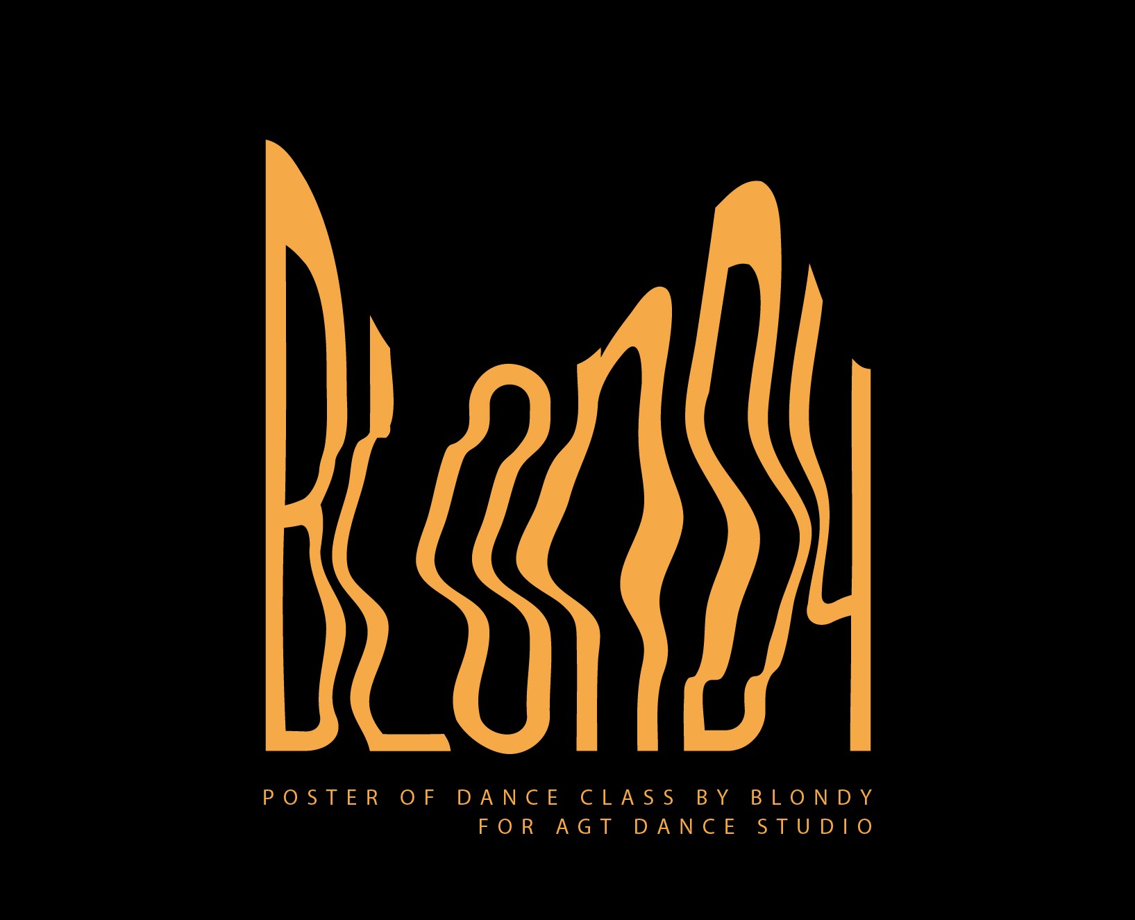 BLONDY DANCE CLASS | POSTER — Брендинг, Графика на Dprofile