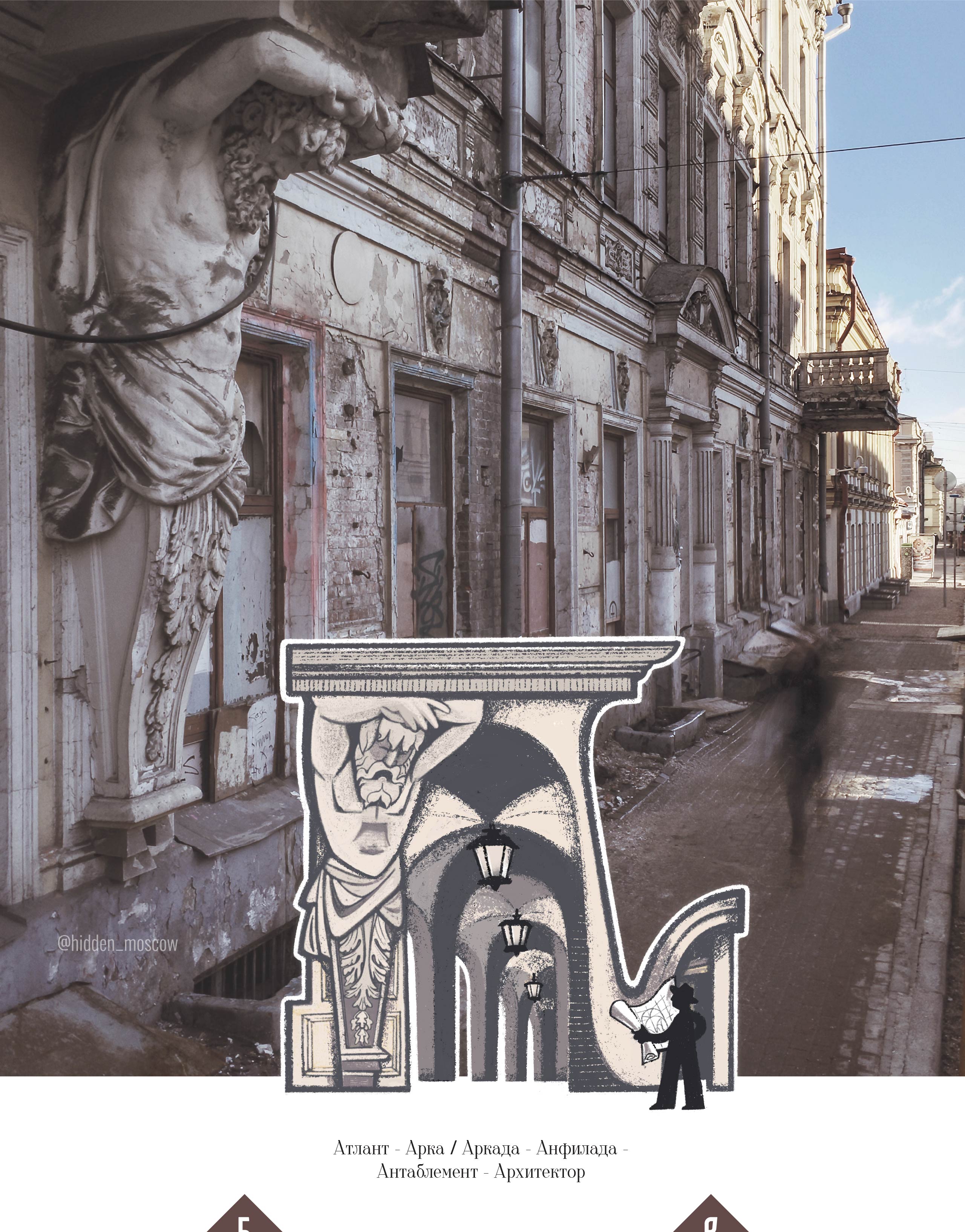 Архитектурная азбука | Hidden Moscow — Изображение №3 — Иллюстрация, Графика на Dprofile