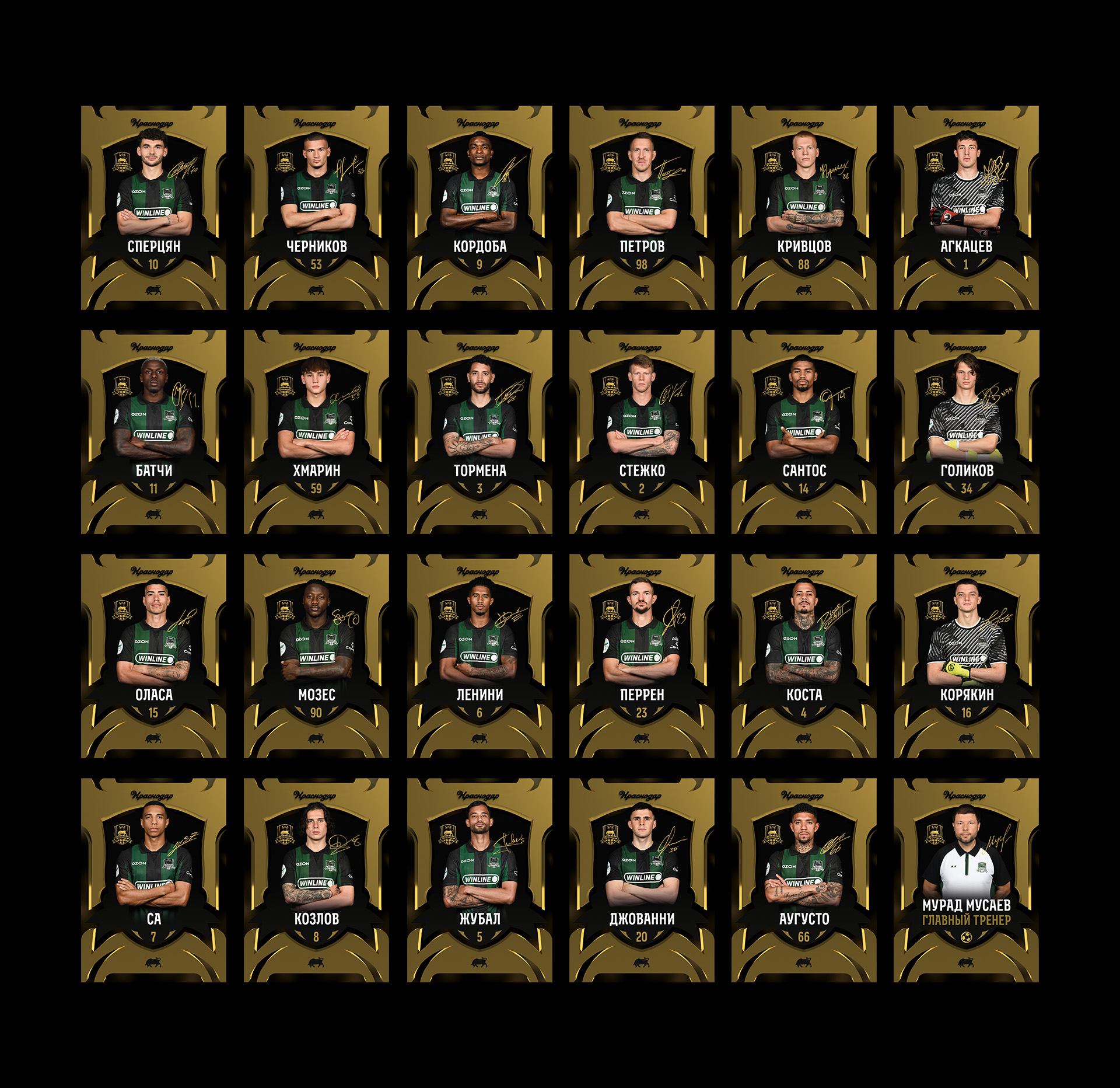 Набор карточек  «Краснодар» — Изображение №1 — Интерфейсы, Графика на Dprofile