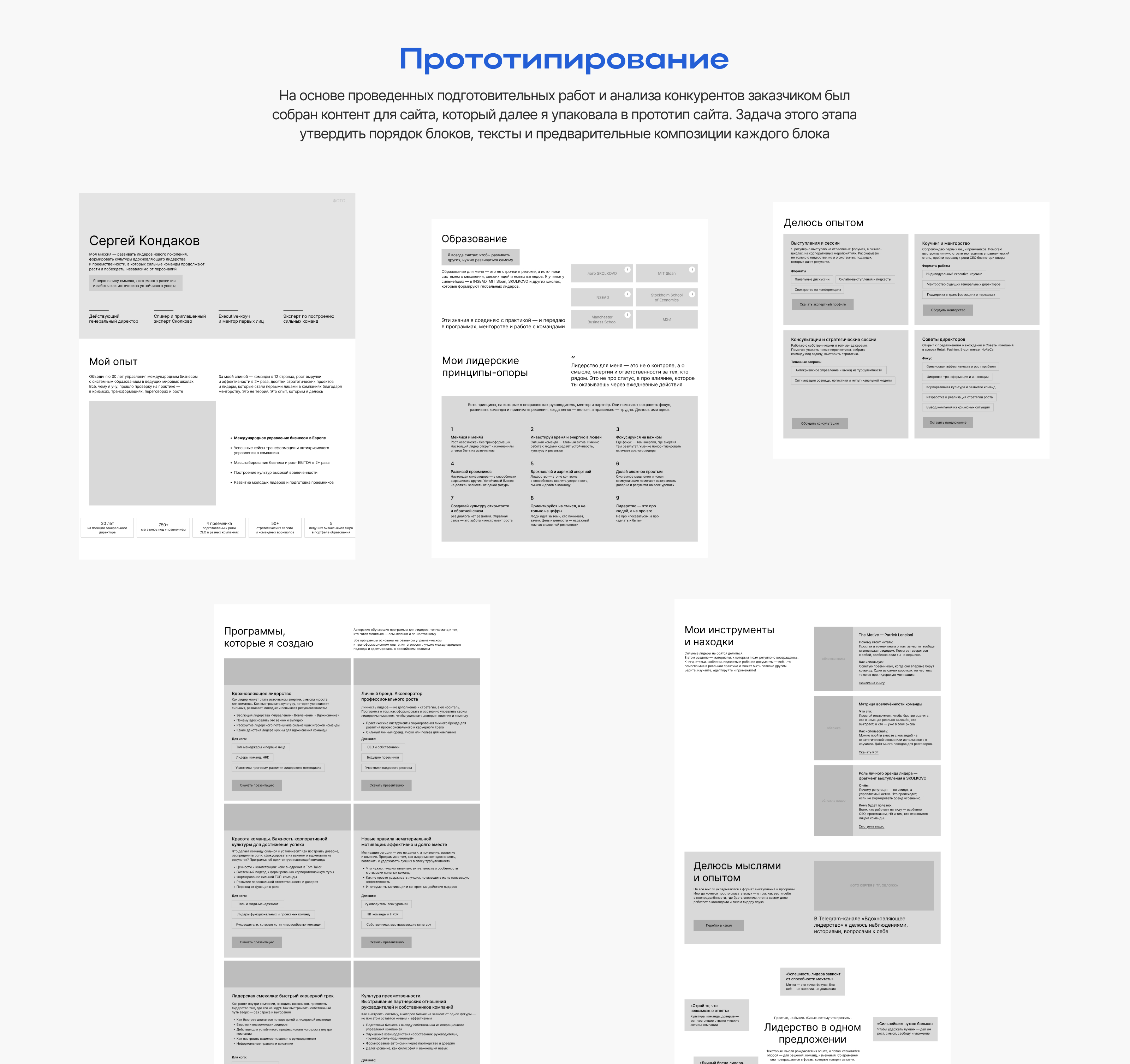 Лендинг | Сайт для CEO Tom Tailor | Personal website — Изображение №6 — Интерфейсы на Dprofile