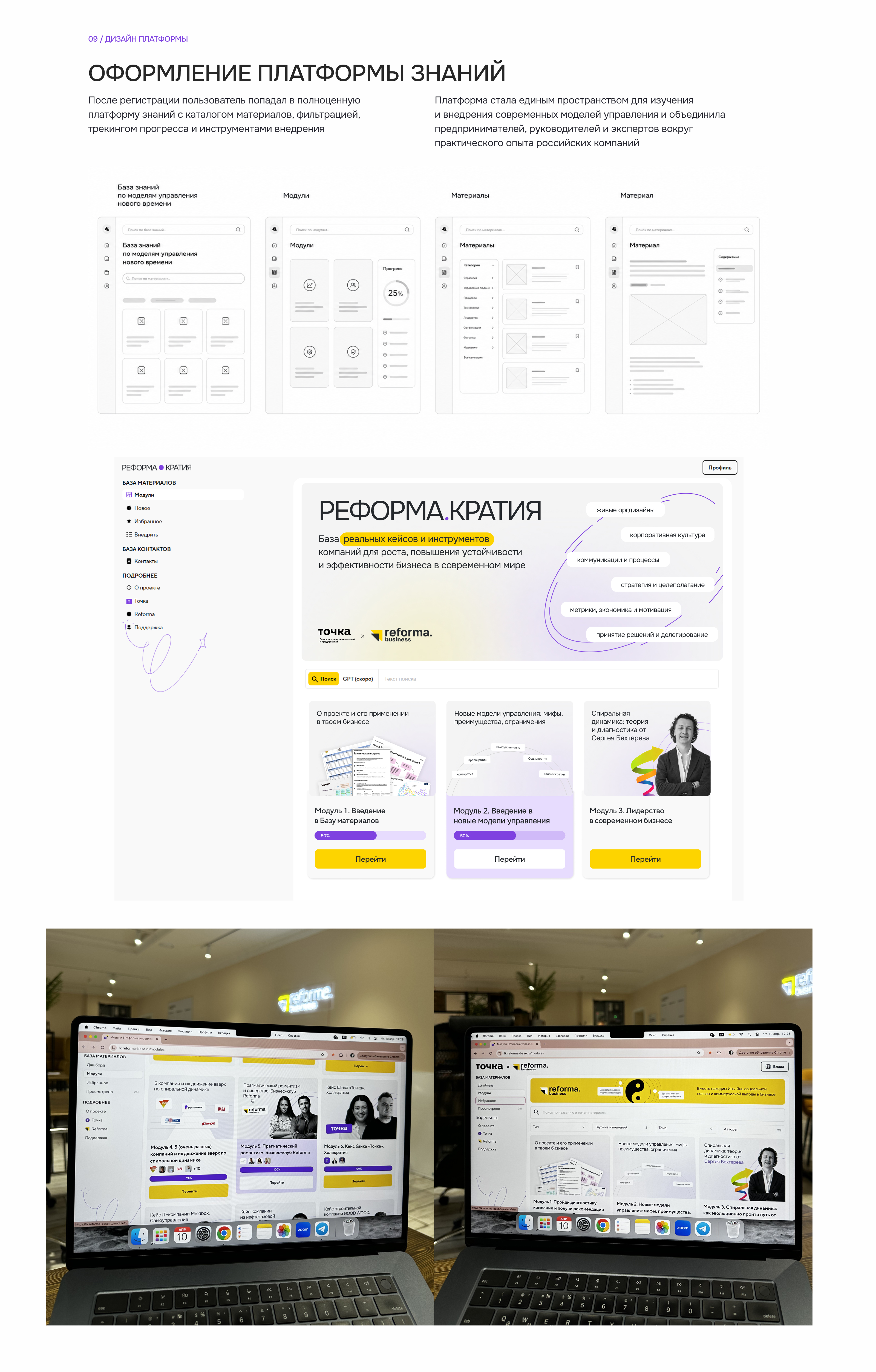 Лендинг Банка Точка и клуба Reforma | EdTech project — Изображение №13 — Интерфейсы на Dprofile