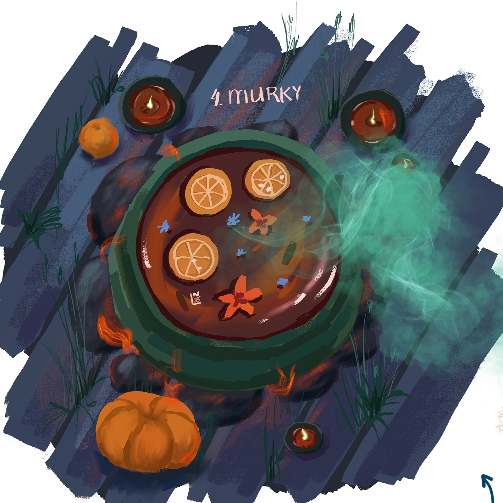 Инктобер 2025. Иллюстрации первой недели. — Изображение №5 — Иллюстрация на Dprofile