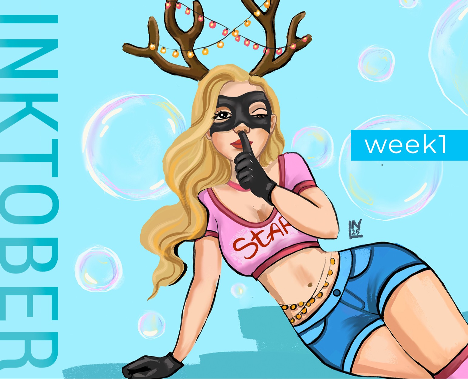 Инктобер 2025. Иллюстрации первой недели. — Иллюстрация на Dprofile