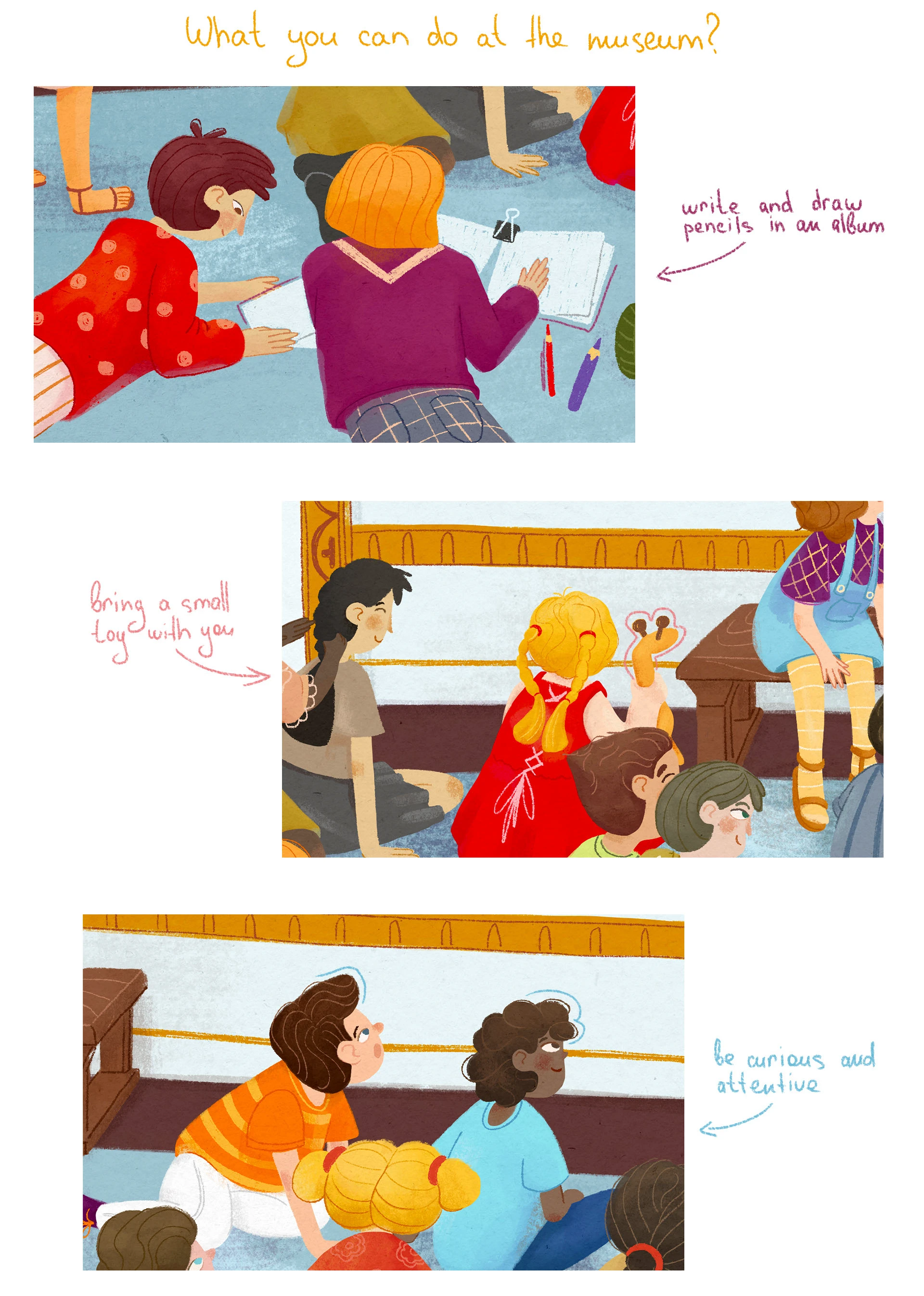 Иллюстрация к детской книге/ Музей — Изображение №3 — Иллюстрация, Графика на Dprofile