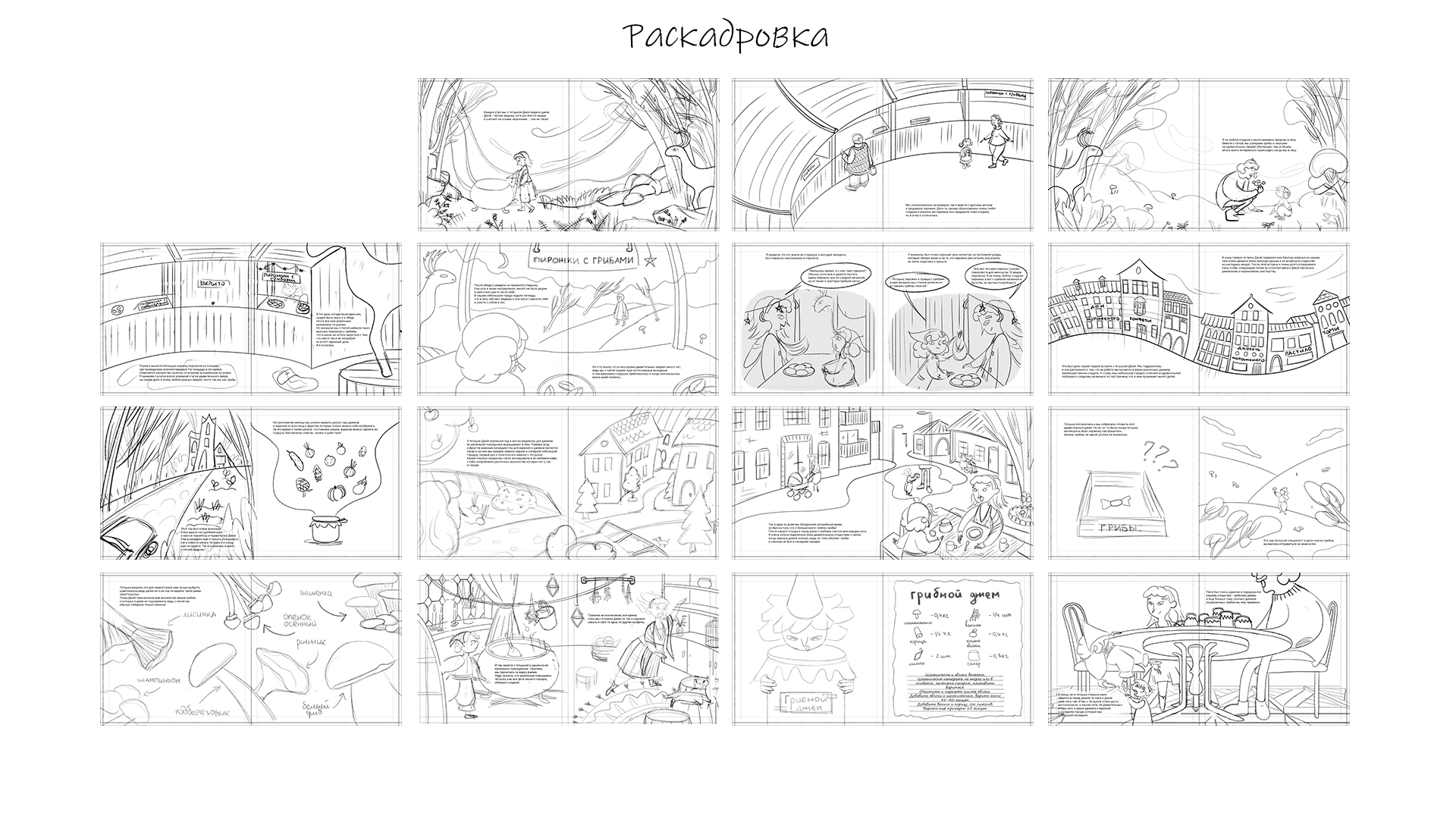 Иллюстрации к детской книге/ Грибной джем — Изображение №4 — Иллюстрация на Dprofile