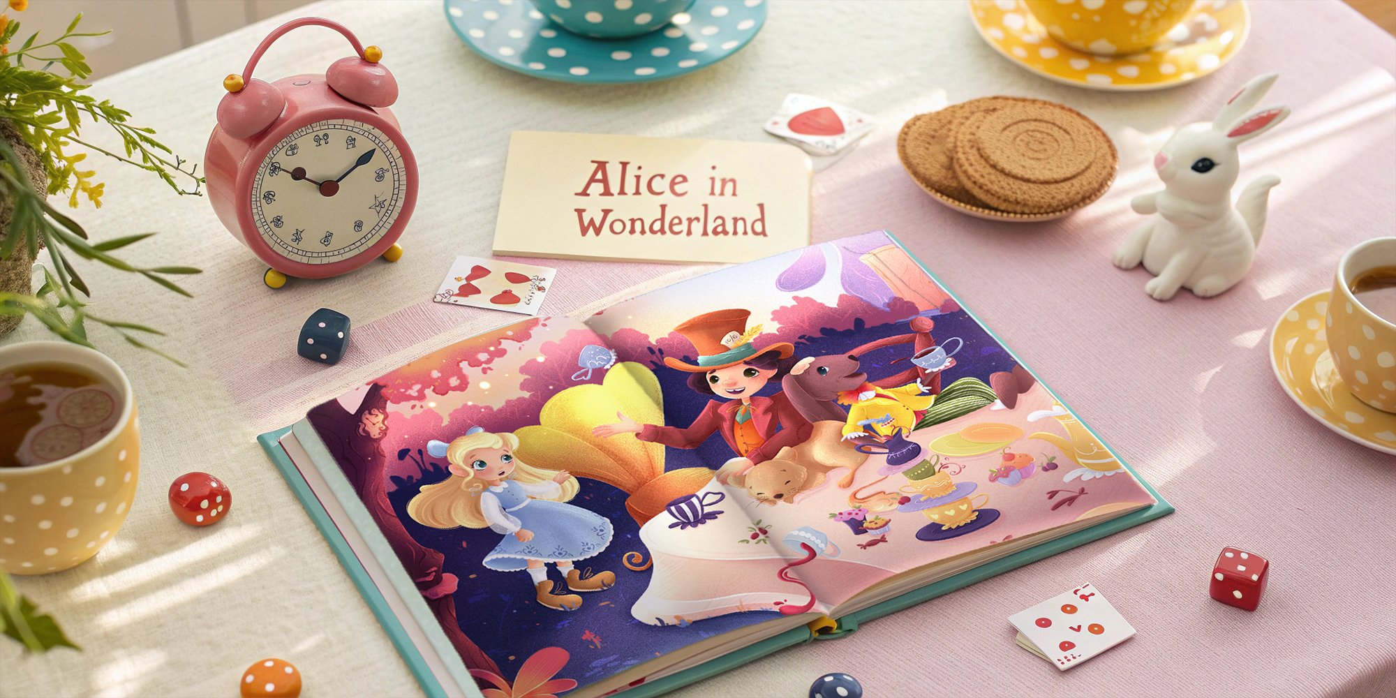 Детская книга "Алиса в стране чудес". Леттеринг и иллюстрации — Изображение №11 — Иллюстрация, Графика на Dprofile