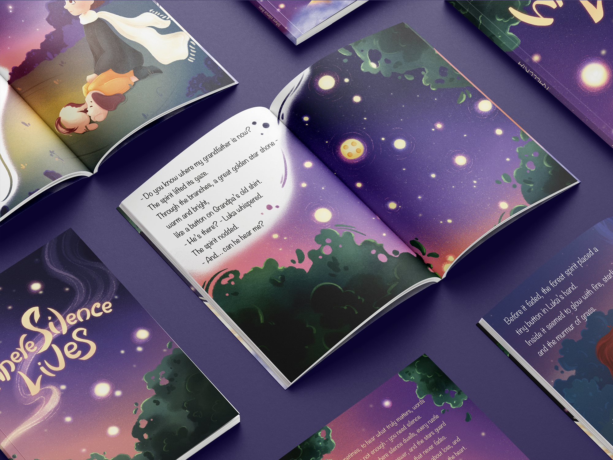 Иллюстрации к детской книге "Где живет тишина" — Изображение №1 — Иллюстрация, Графика на Dprofile