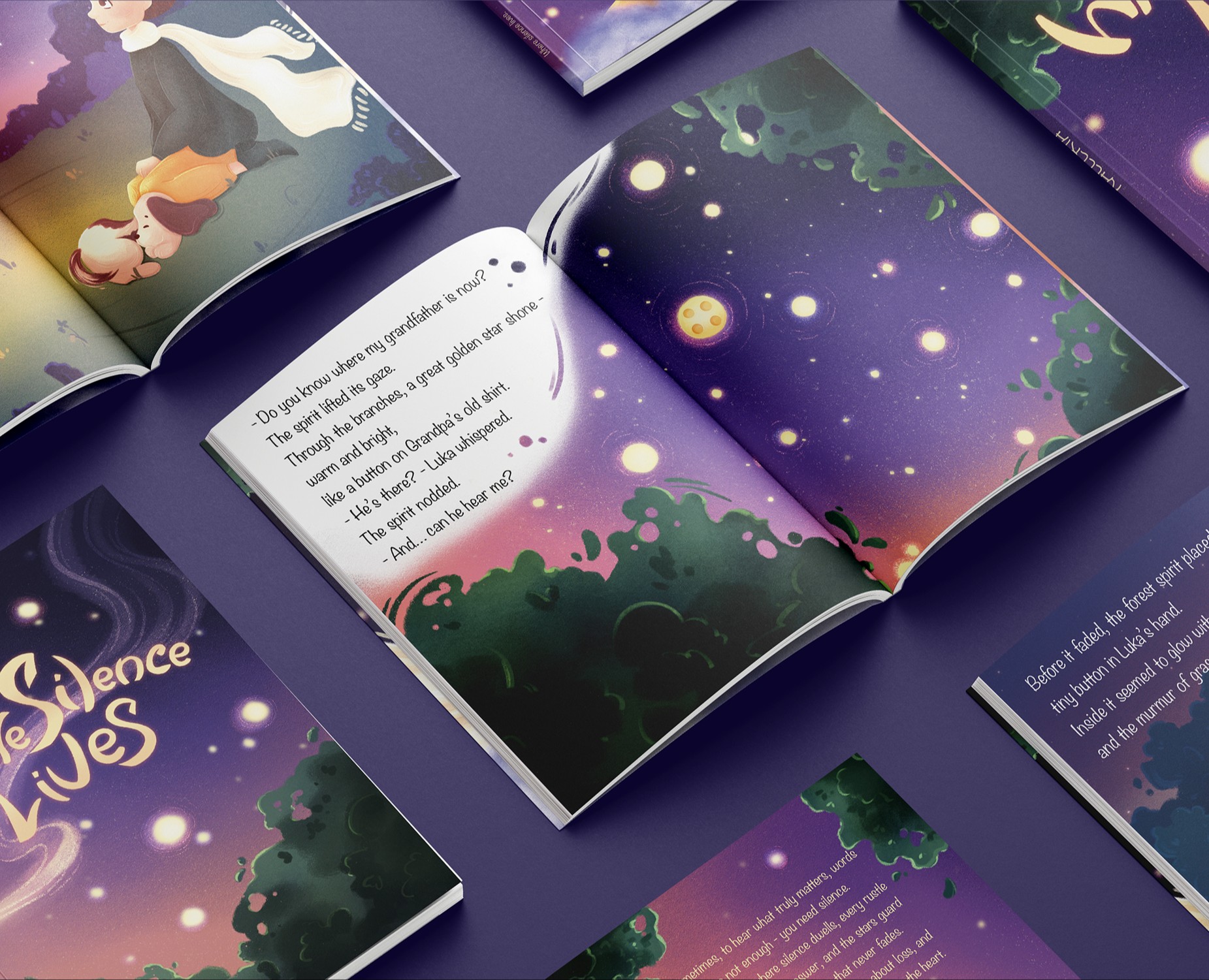 Иллюстрации к детской книге "Где живет тишина" на Dprofile