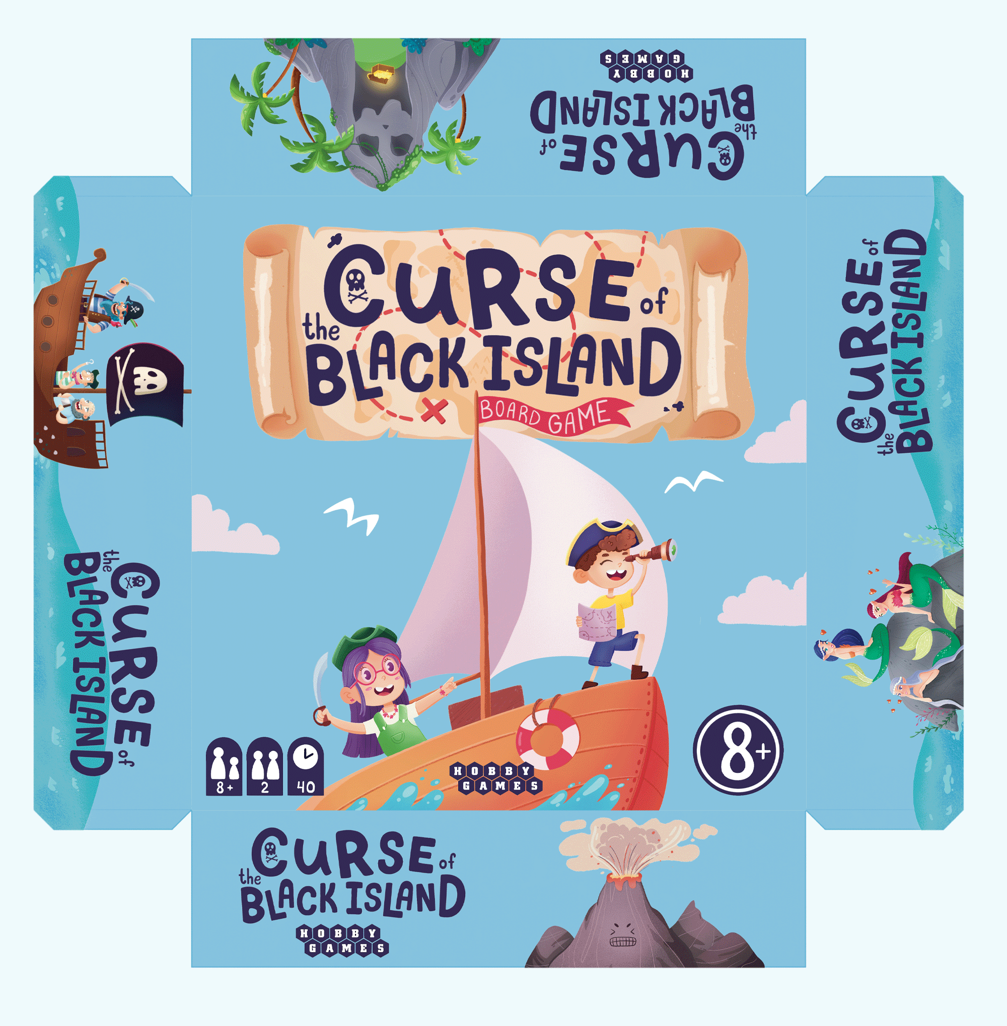 "Проклятье черного острова" Настольная игра. Виммельбух — Изображение №7 — Иллюстрация, Промдизайн на Dprofile