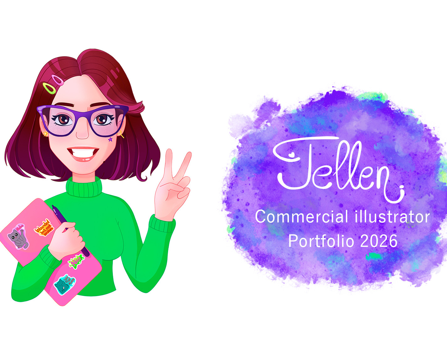 Портфолио Коммерческого иллюстратора | Jellen — Иллюстрация, Брендинг на Dprofile