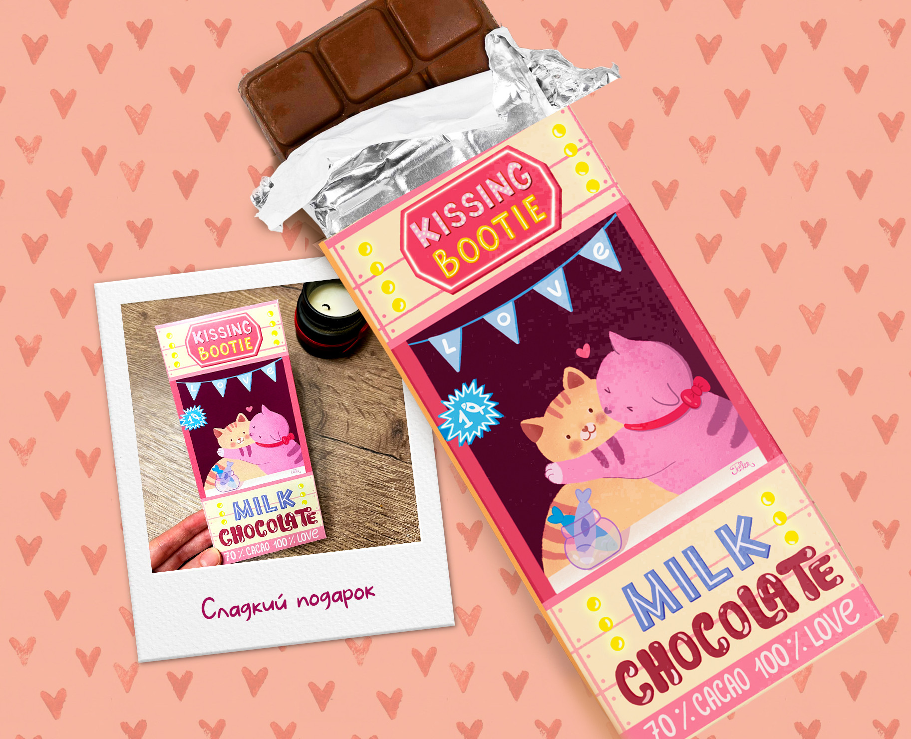 Дизайн и иллюстрация упаковки шоколада — Брендинг, Графика на Dprofile