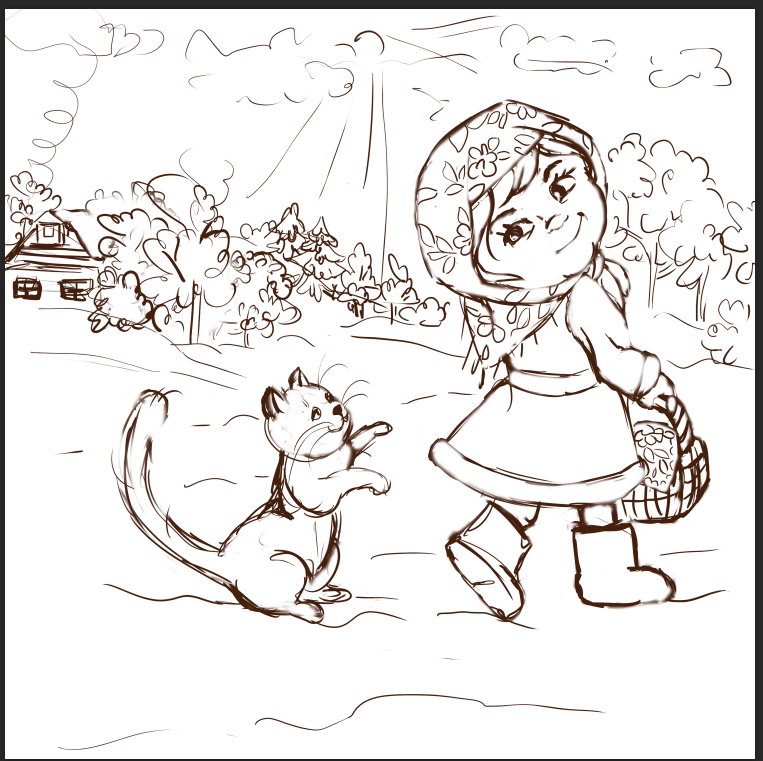 Подарёнка и Мурёнка — Изображение №2 — Иллюстрация на Dprofile