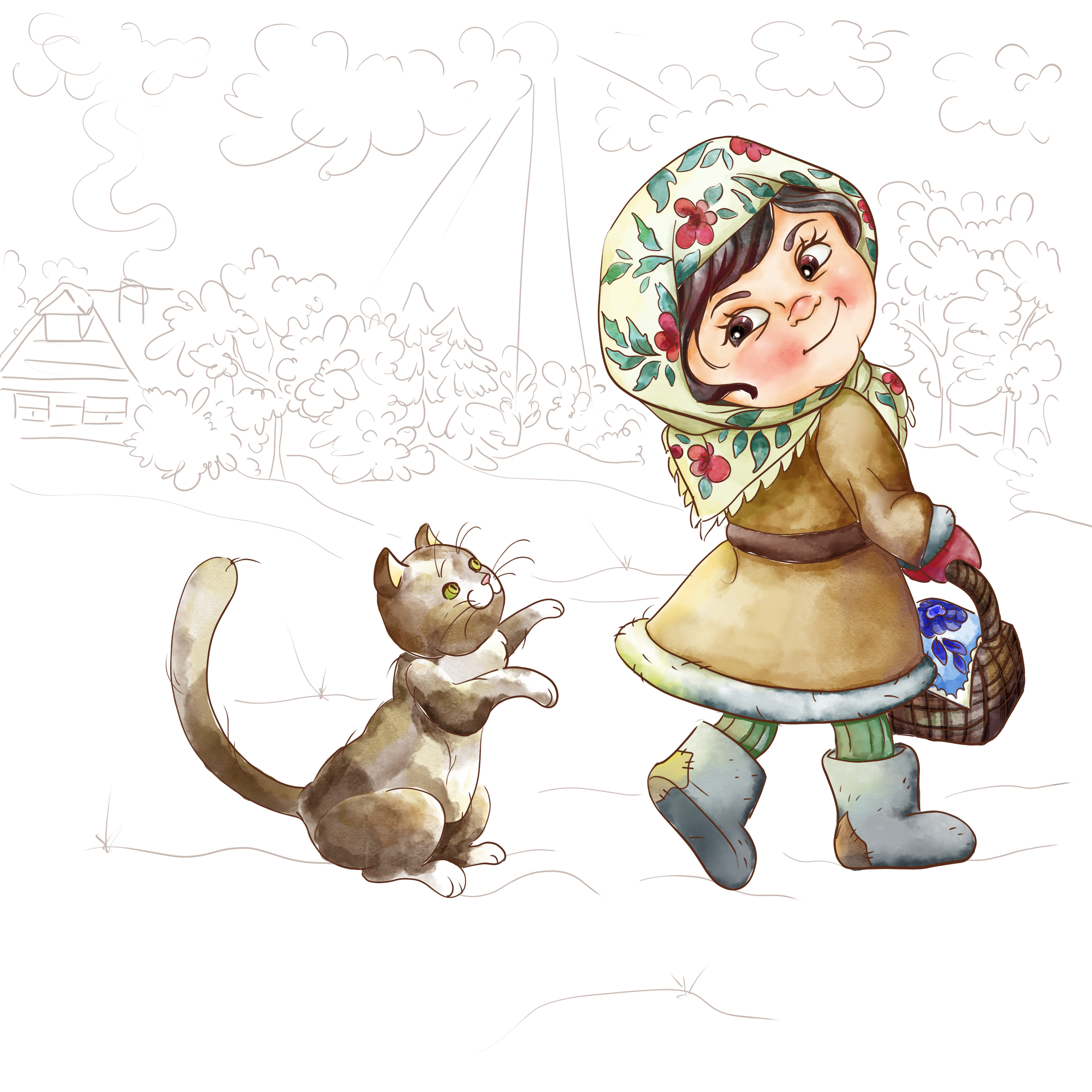 Подарёнка и Мурёнка — Изображение №4 — Иллюстрация на Dprofile