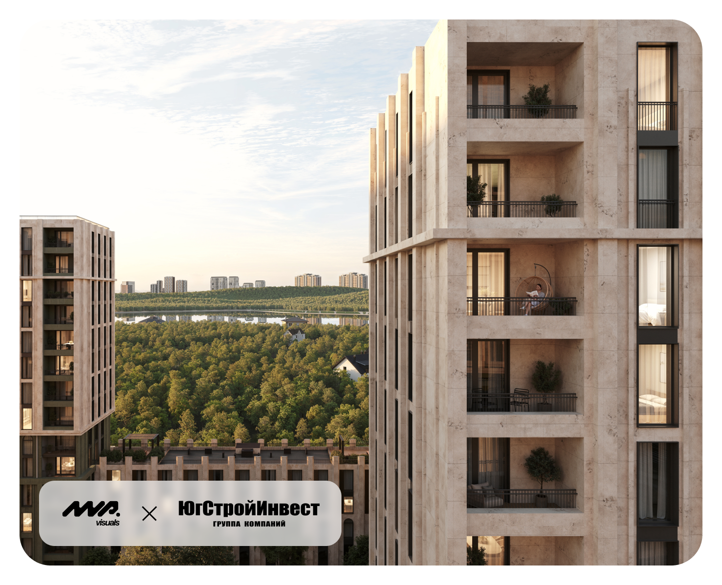 ЖК "Моне" | 3D визуализация — 3D, Архитектура на Dprofile