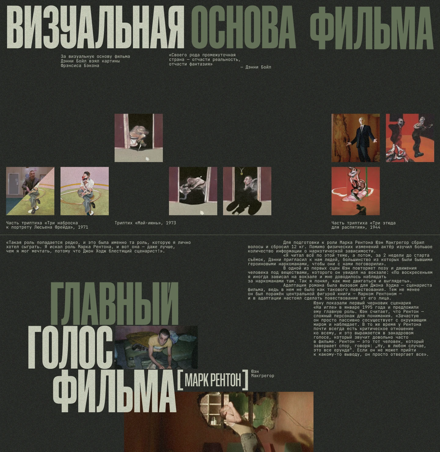 Типографический лонгрид о создании фильма "На игле" — Изображение №5 — Графика, Маркетинг на Dprofile