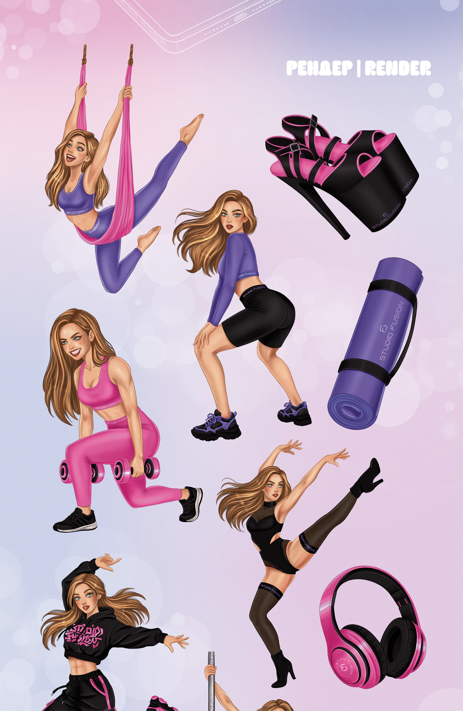 3Д СТИКЕРЫ ДЛЯ МЕРЧА | Custom 3D Stickers for Merch — Изображение №4 — Брендинг, Иллюстрация на Dprofile