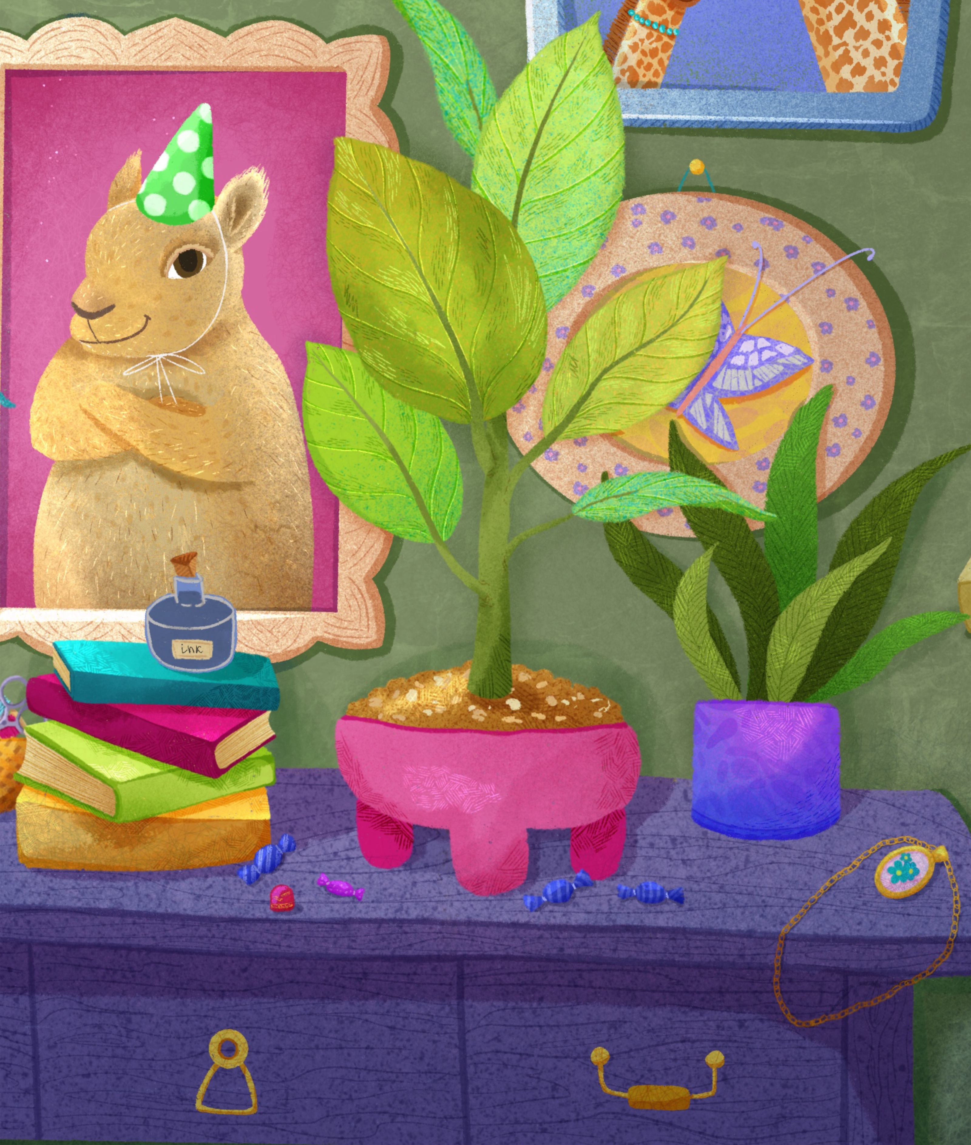 Стена с портретами. Детская иллюстрация. — Изображение №2 — Иллюстрация на Dprofile