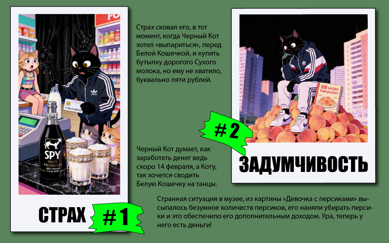 Черный Кот "От неудачи к успеху за один месяц" — Изображение №2 — Иллюстрация, Графика на Dprofile