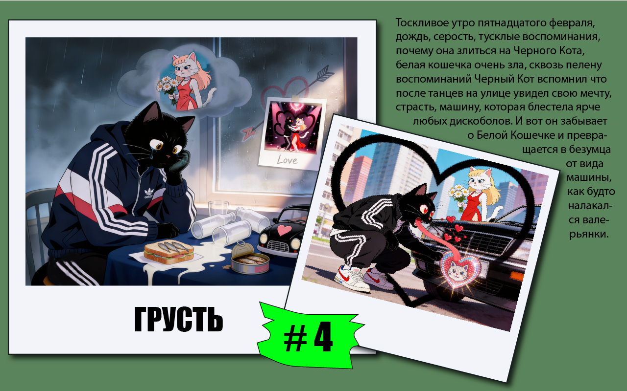 Черный Кот "От неудачи к успеху за один месяц" — Изображение №4 — Иллюстрация, Графика на Dprofile