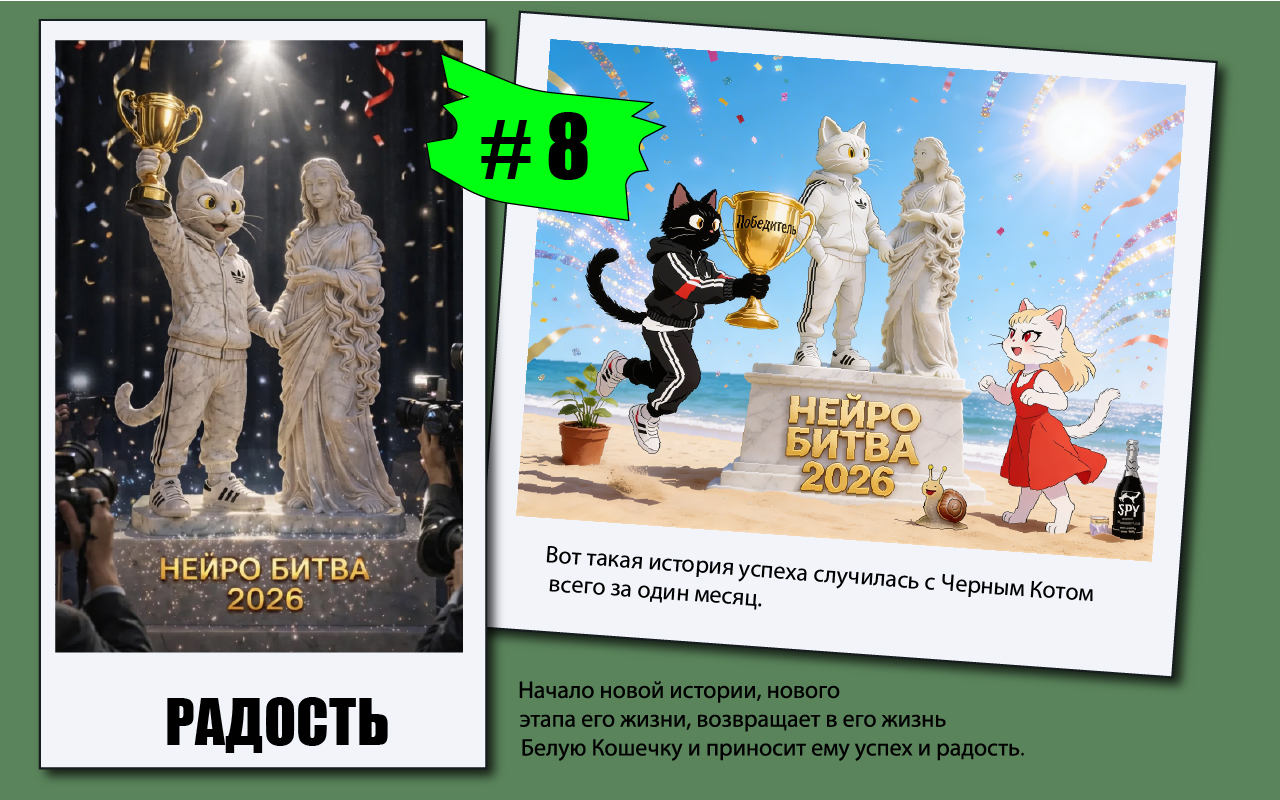 Черный Кот "От неудачи к успеху за один месяц" — Изображение №9 — Иллюстрация, Графика на Dprofile