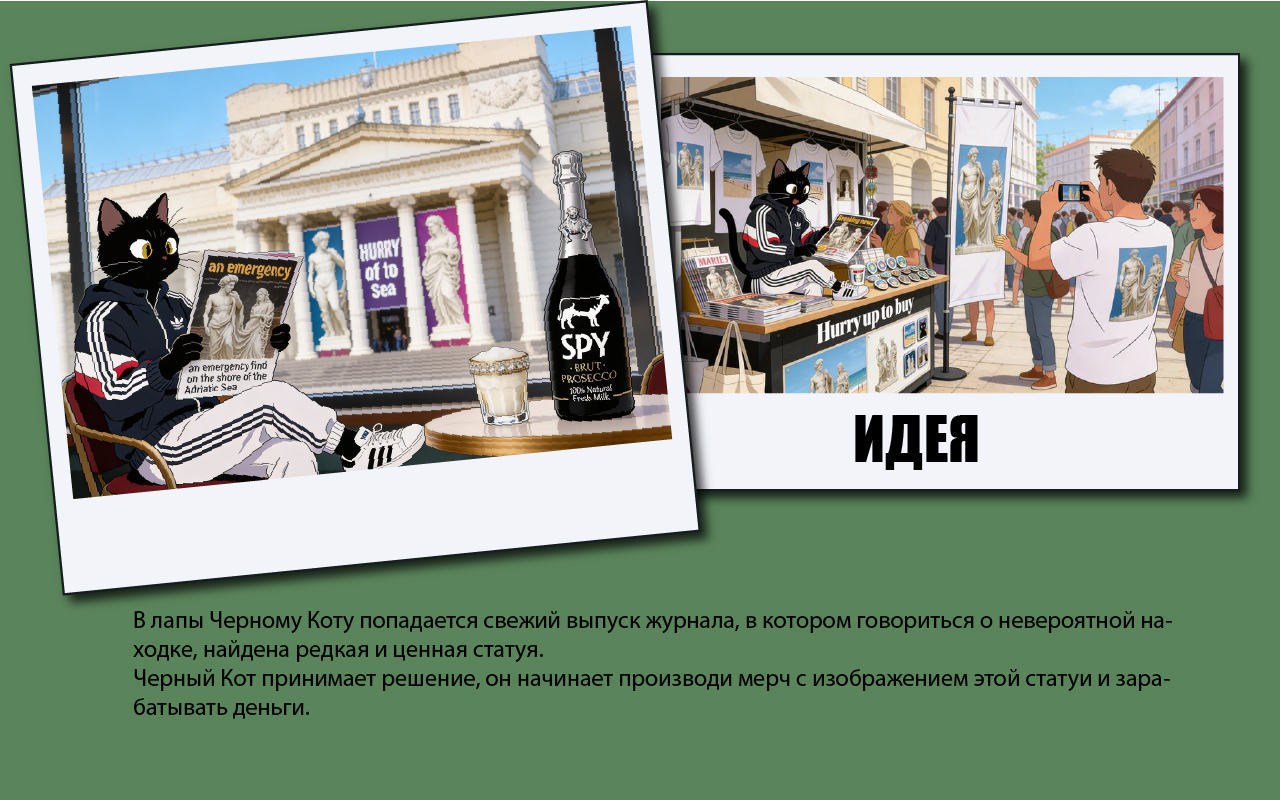 Черный Кот "От неудачи к успеху за один месяц" — Изображение №8 — Иллюстрация, Графика на Dprofile