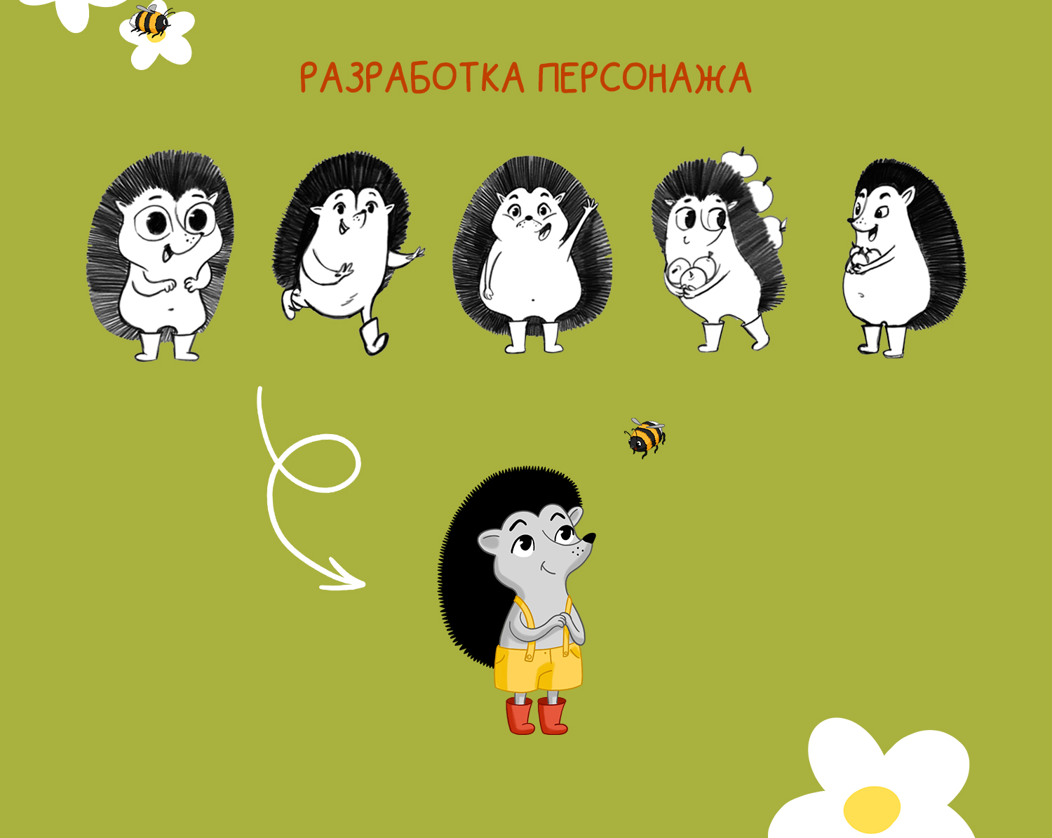 Иллюстрации к книге "Колючий колобок" Наталья Усова — Изображение №3 — Иллюстрация, Графика на Dprofile