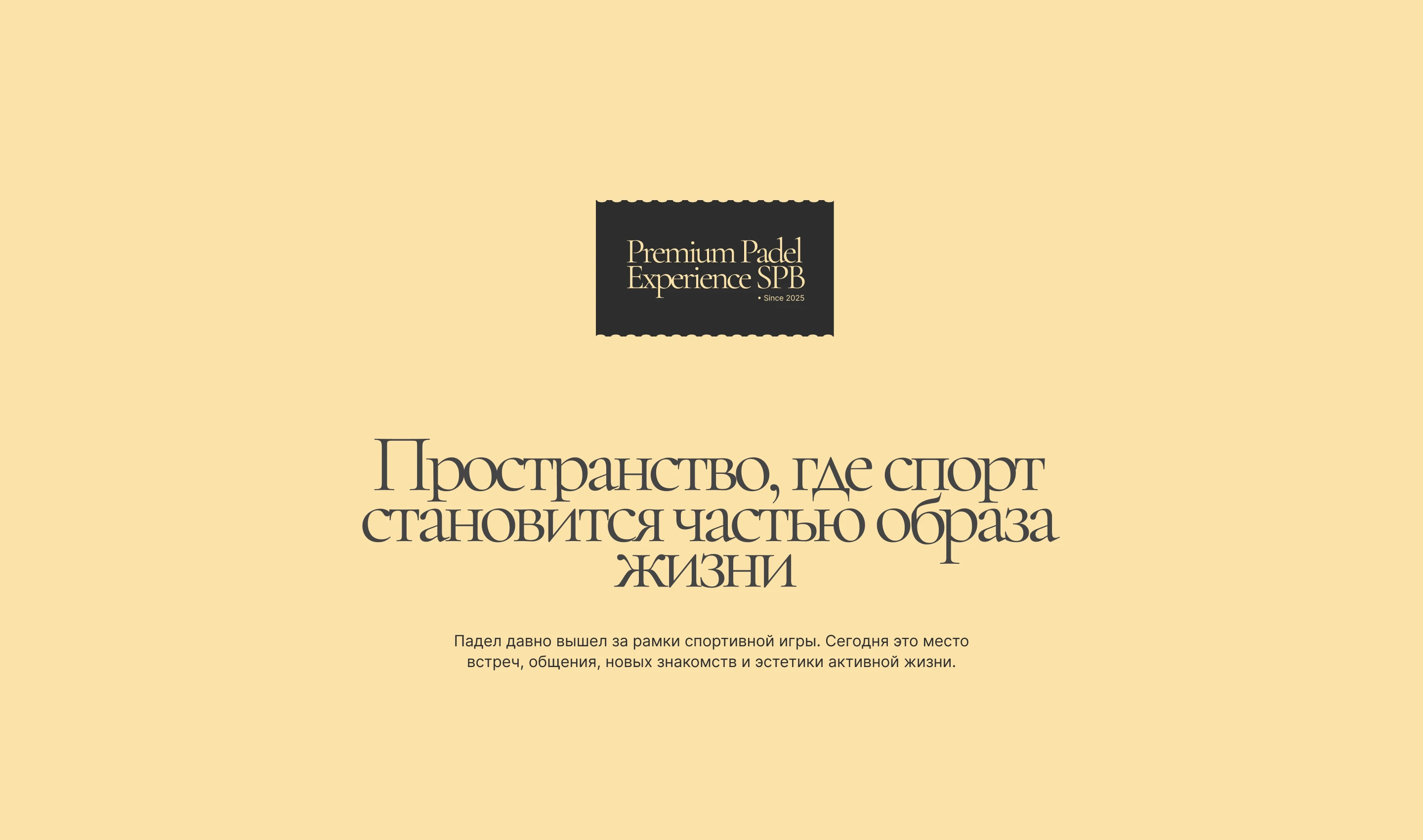 Презентация | Падел клуб | Теннис | Эстетика — Изображение №2 — Брендинг, Маркетинг на Dprofile