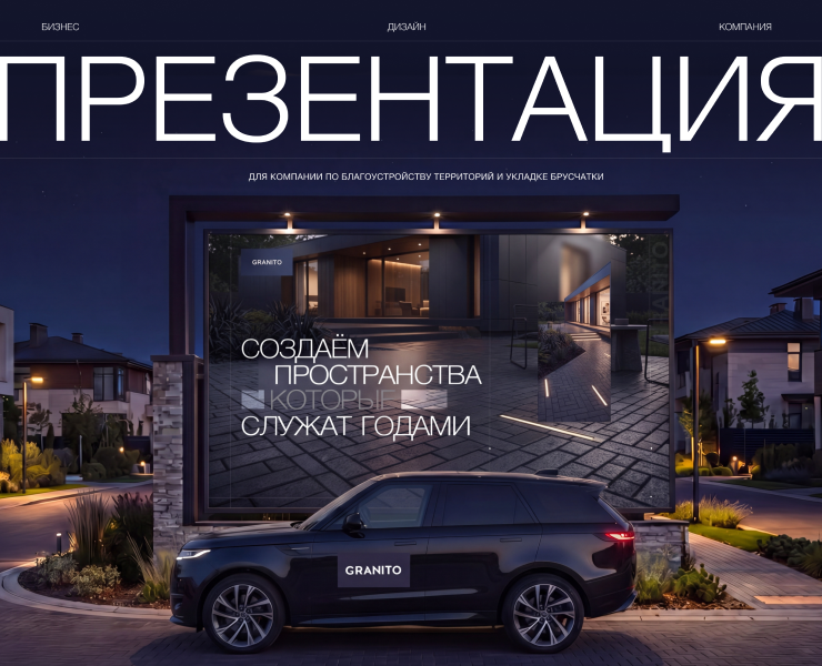 Презентация | Ландшафтный дизайн | Брусчатка | Cтройка на Dprofile